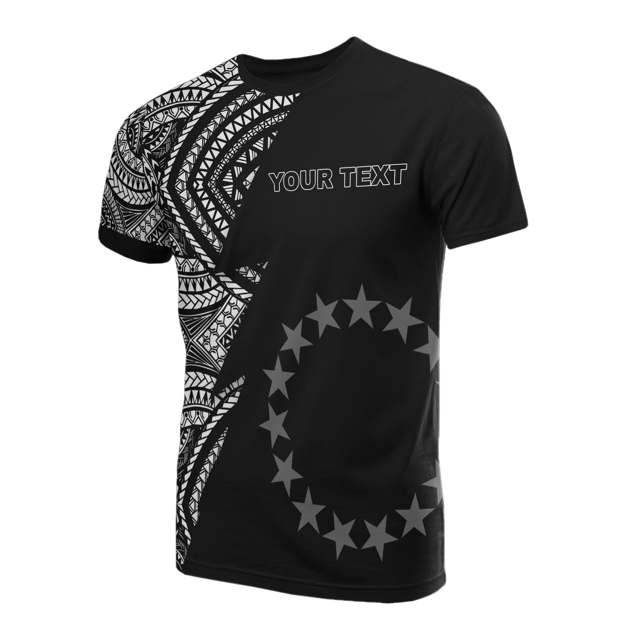 Cook Islands All Over Custom Personalised T shirt - Micronesian Pattern Flash - Vibe Hoodie Shop