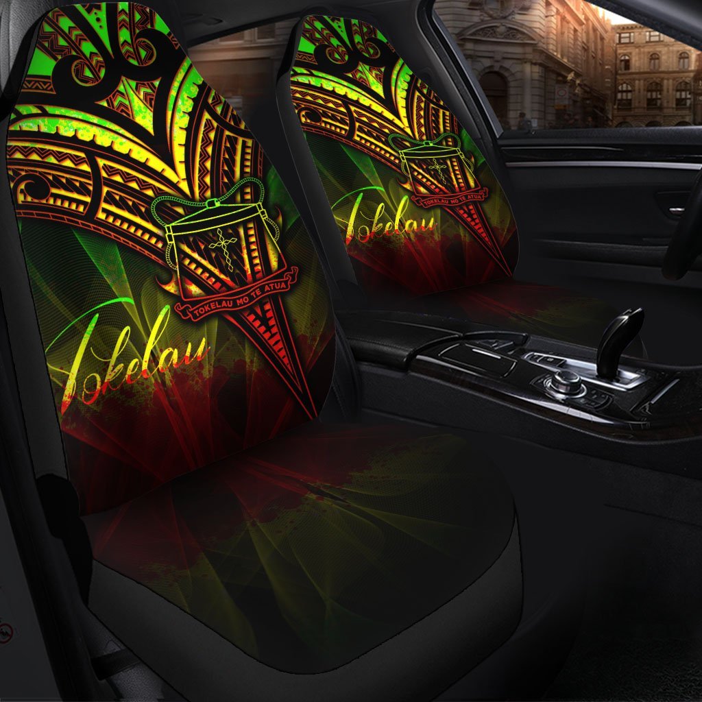 Tokelau Car Seat Cover - Cross Style Reggae Color - Vibe Hoodie Shop