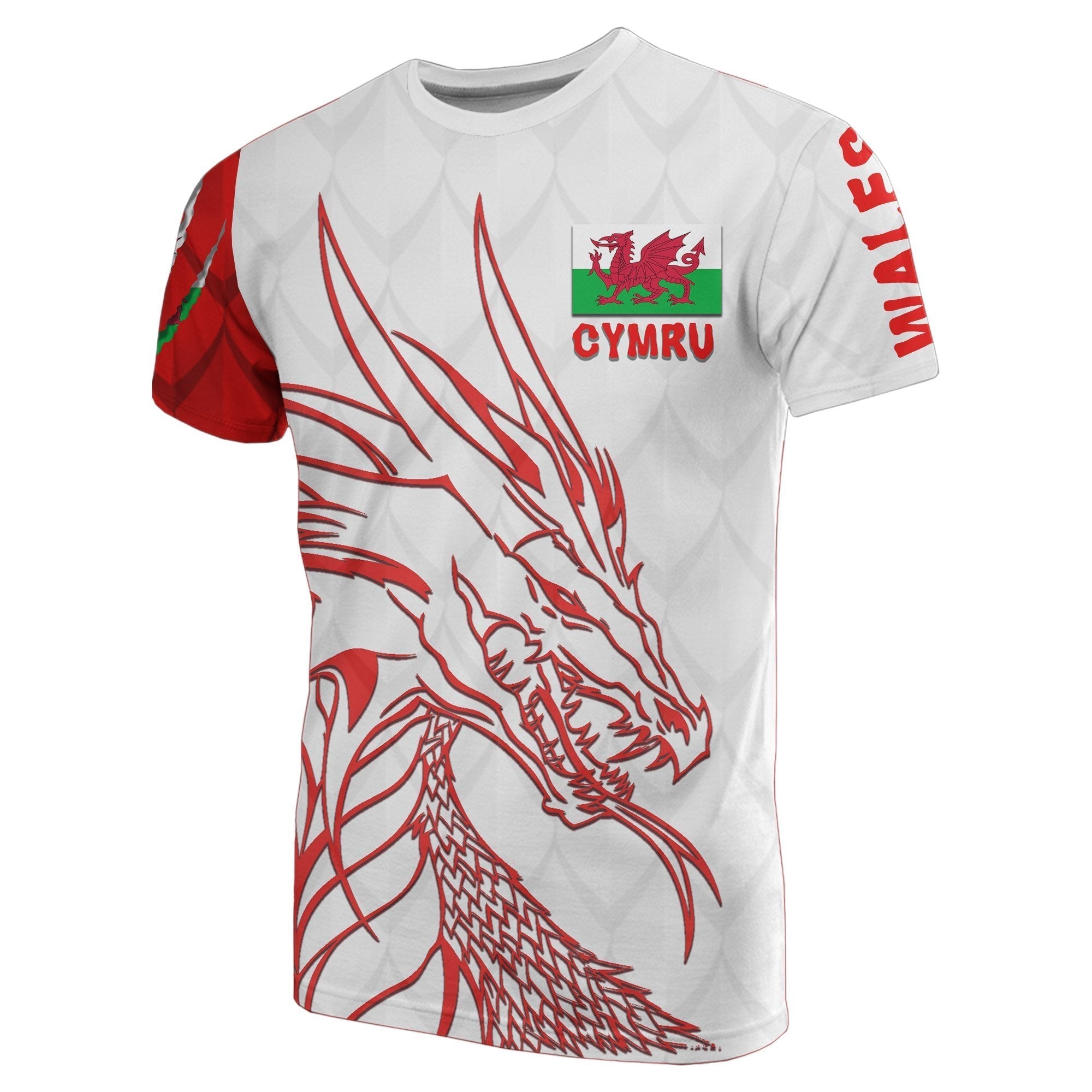 Wales T shirt Cymru Head Dragon Shirts - Vibe Hoodie Shop