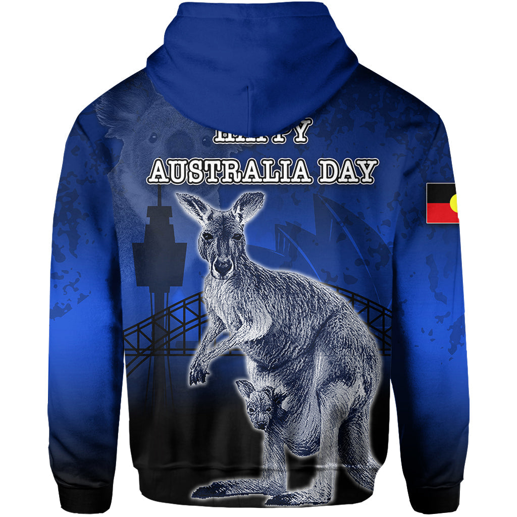 Australia Day Hoodie Kangaroo LT6 - Vibe Hoodie Shop