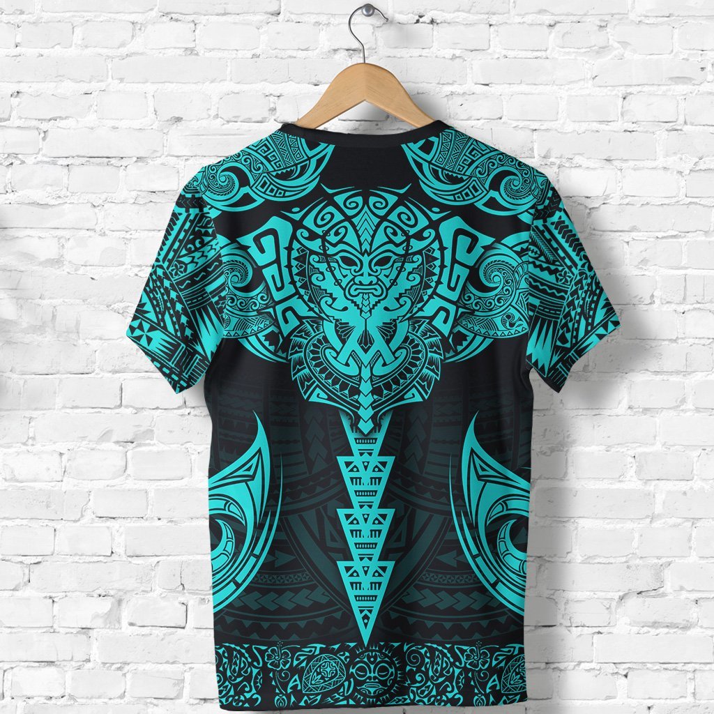 New Zealand The Mana Maori T shirt Turquoise - Vibe Hoodie Shop