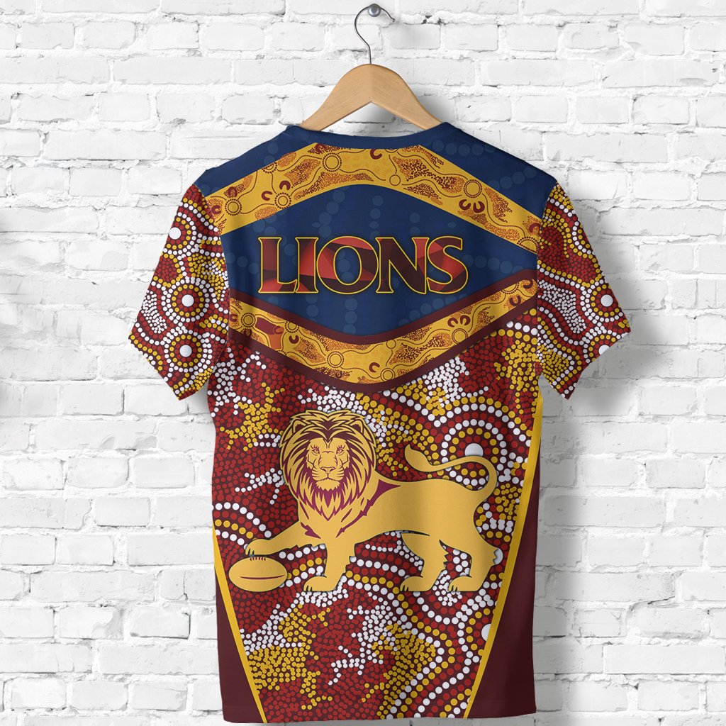 Brisbane T shirt Lions Indigenous - Vibe Hoodie Shop