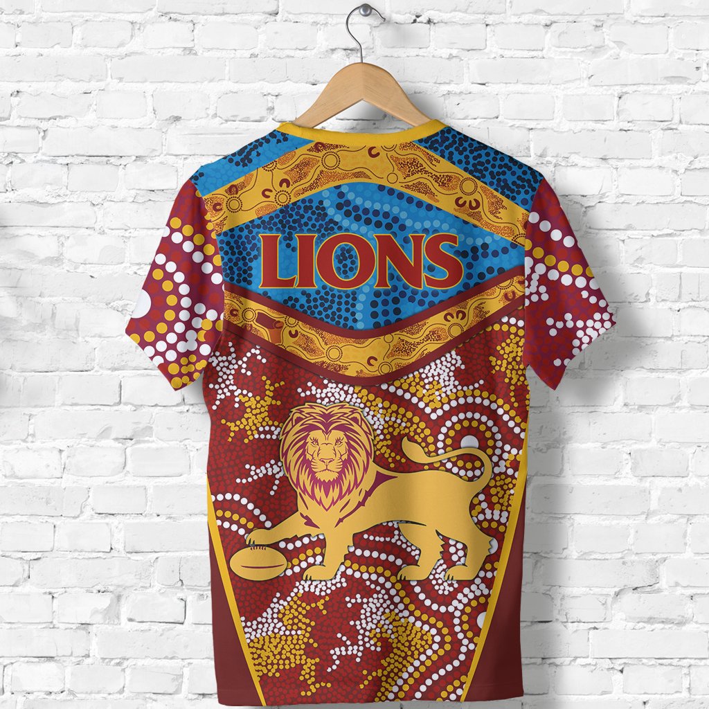 Brisbane Lions T shirt Indigenous - Vibe Hoodie Shop