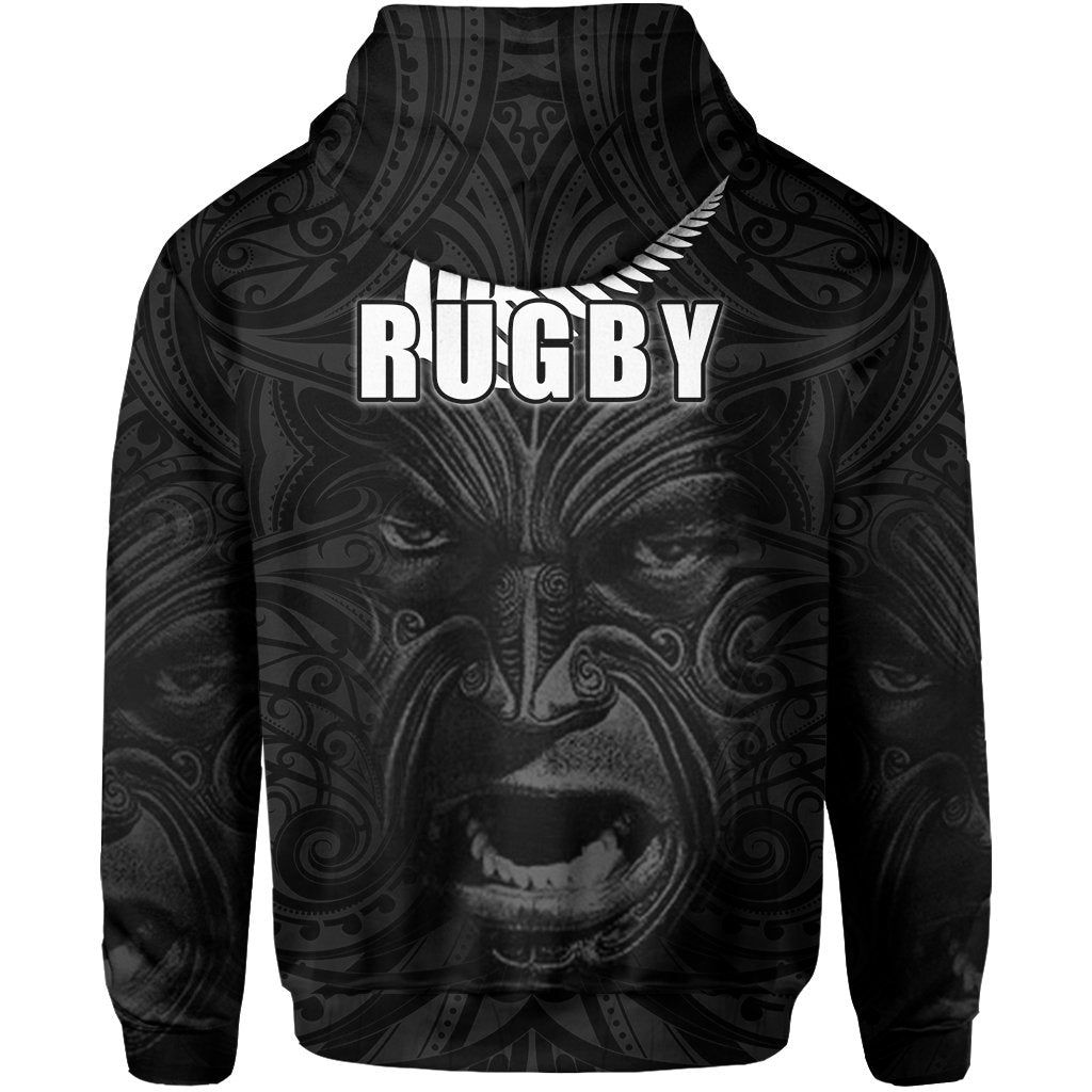 New Zealand Rugby The Haka Tatto Face Zip Hoodie - Vibe Hoodie Shop