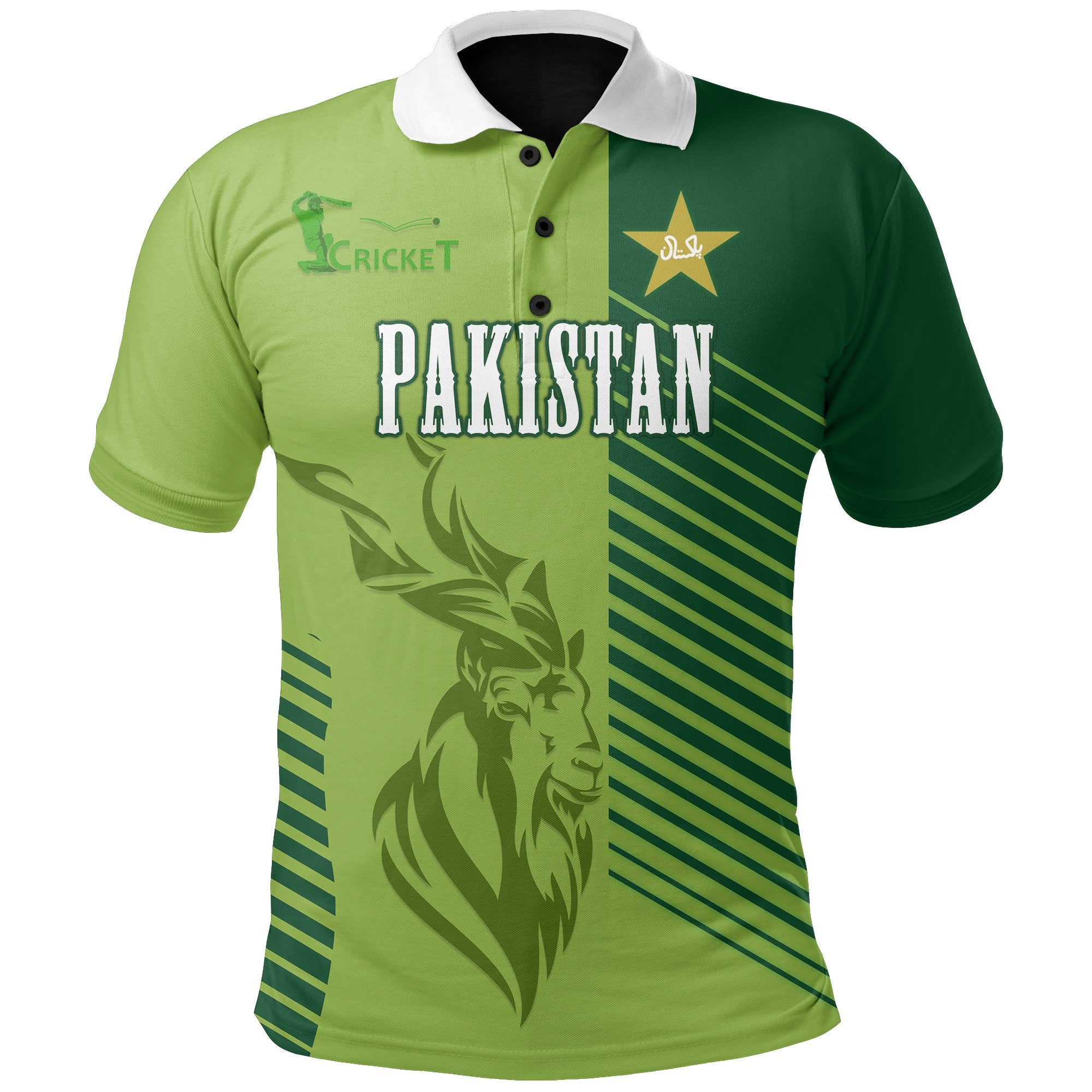 Pakistan Cricket Polo Shirts Markhor - Vibe Hoodie Shop