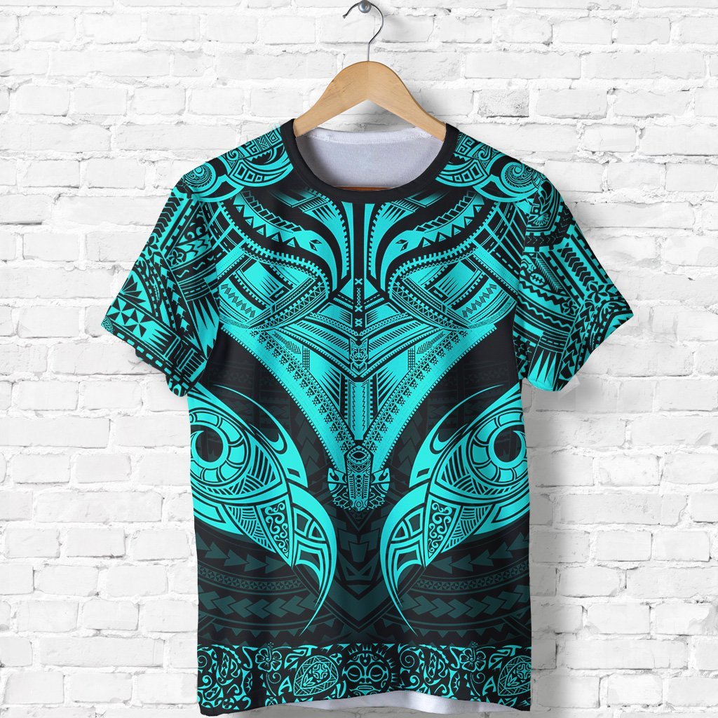 New Zealand The Mana Maori T shirt Turquoise - Vibe Hoodie Shop