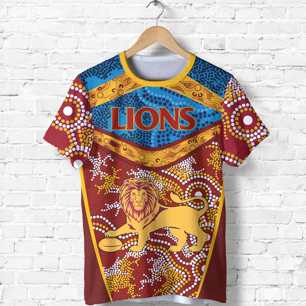 Brisbane Lions T shirt Indigenous - Vibe Hoodie Shop