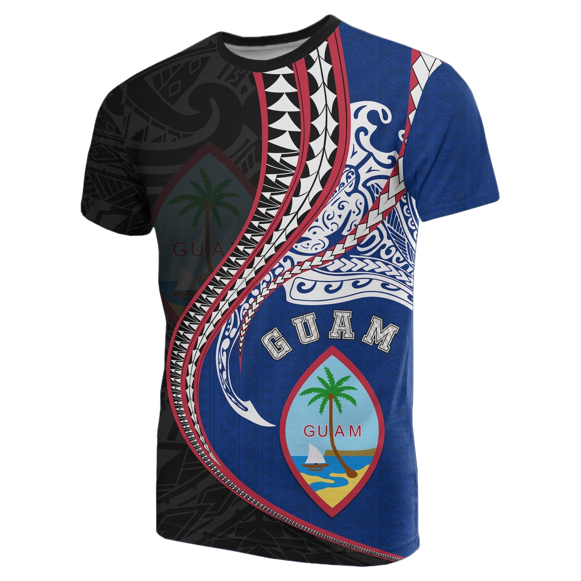 Guam Polynesian T shirt Manta Polynesian - Vibe Hoodie Shop