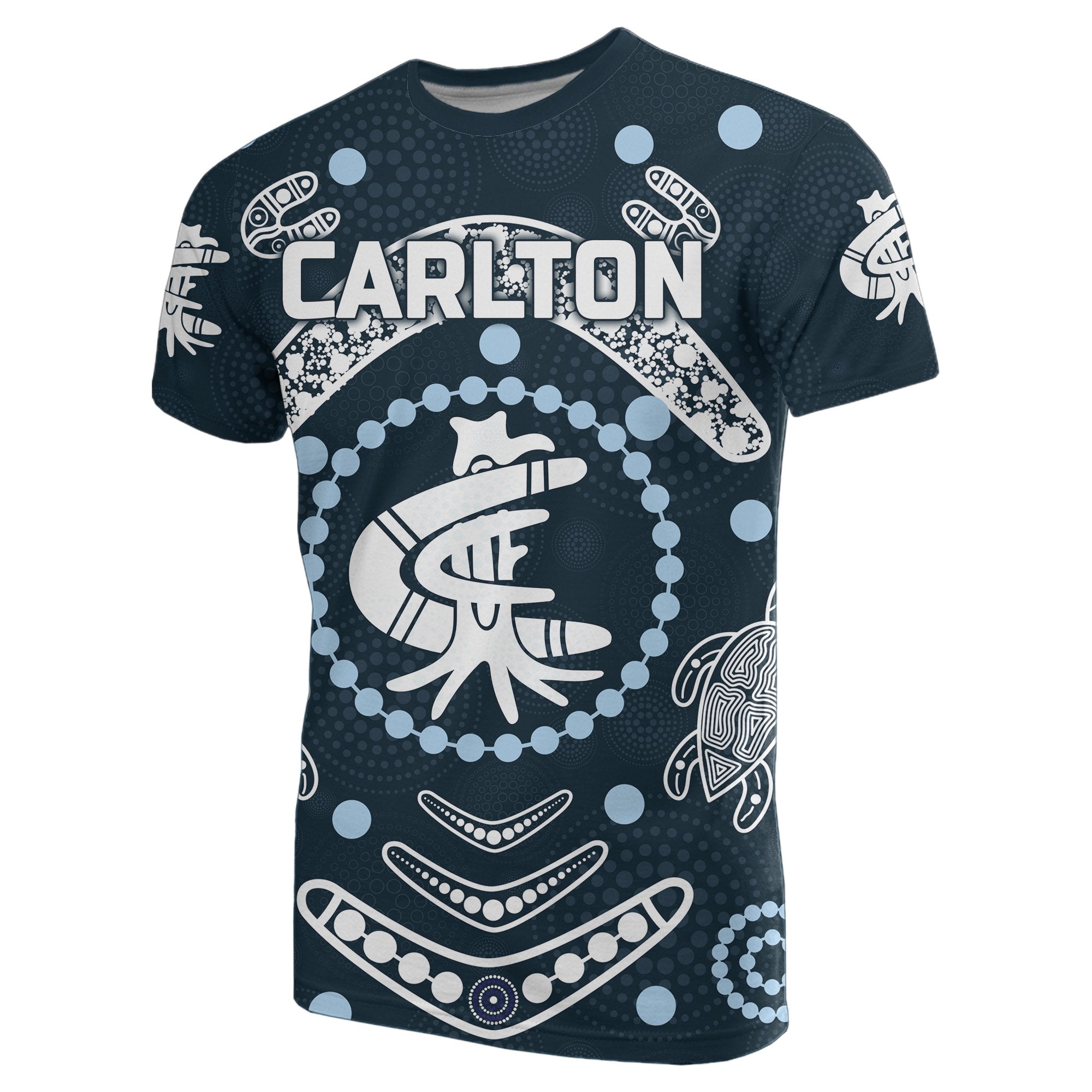 Carlton T shirt The Blues Baggers Indigenous - Vibe Hoodie Shop