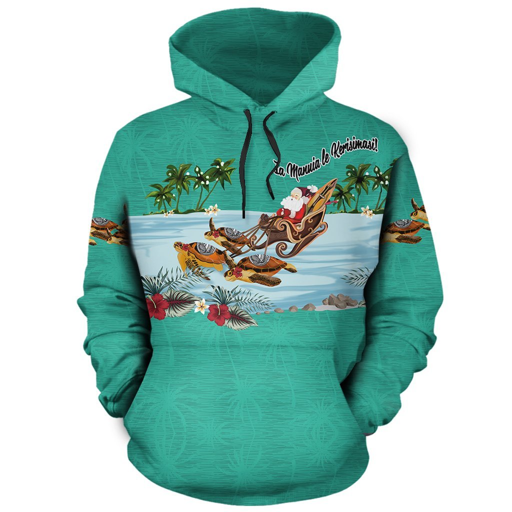 American Samoa Hoodie Pullover Turtle Christmas - Vibe Hoodie Shop