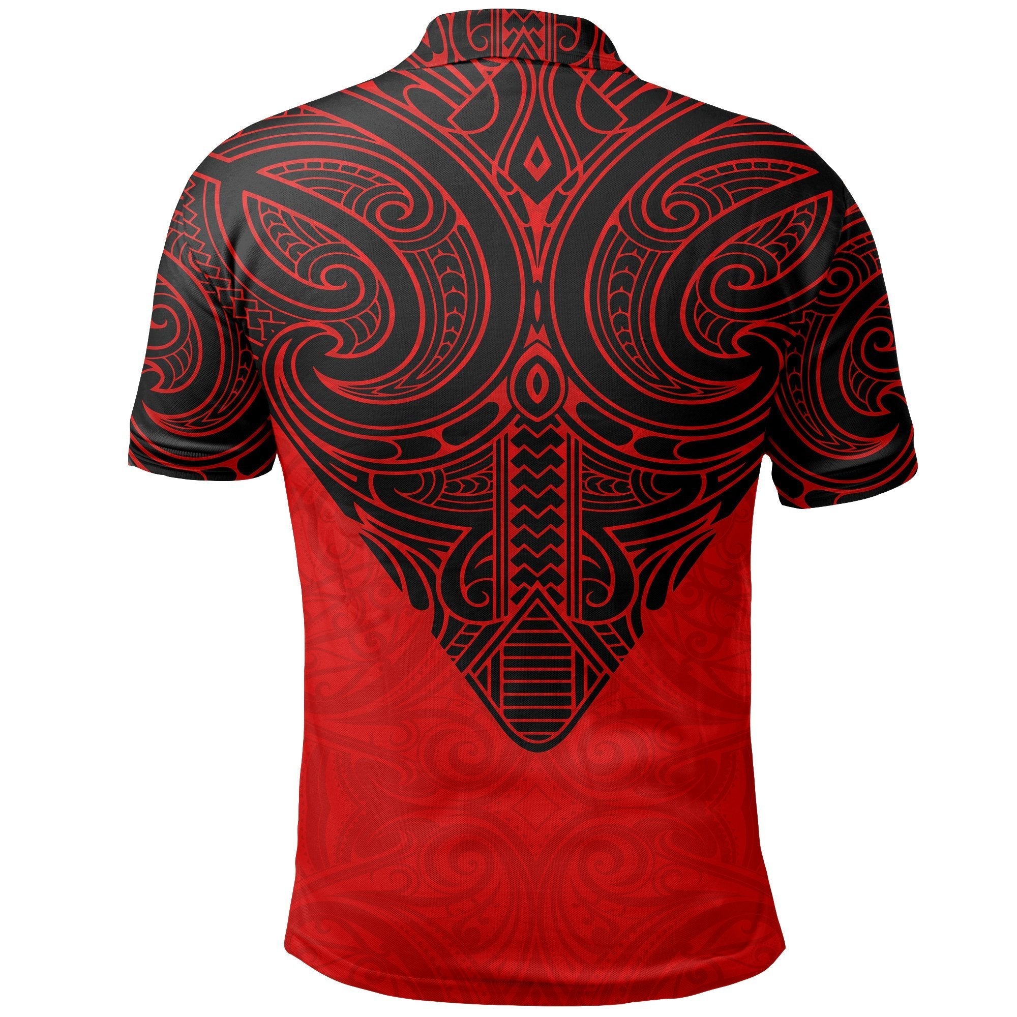 New Zealand Maori Tattoo Polo Shirt - Vibe Hoodie Shop