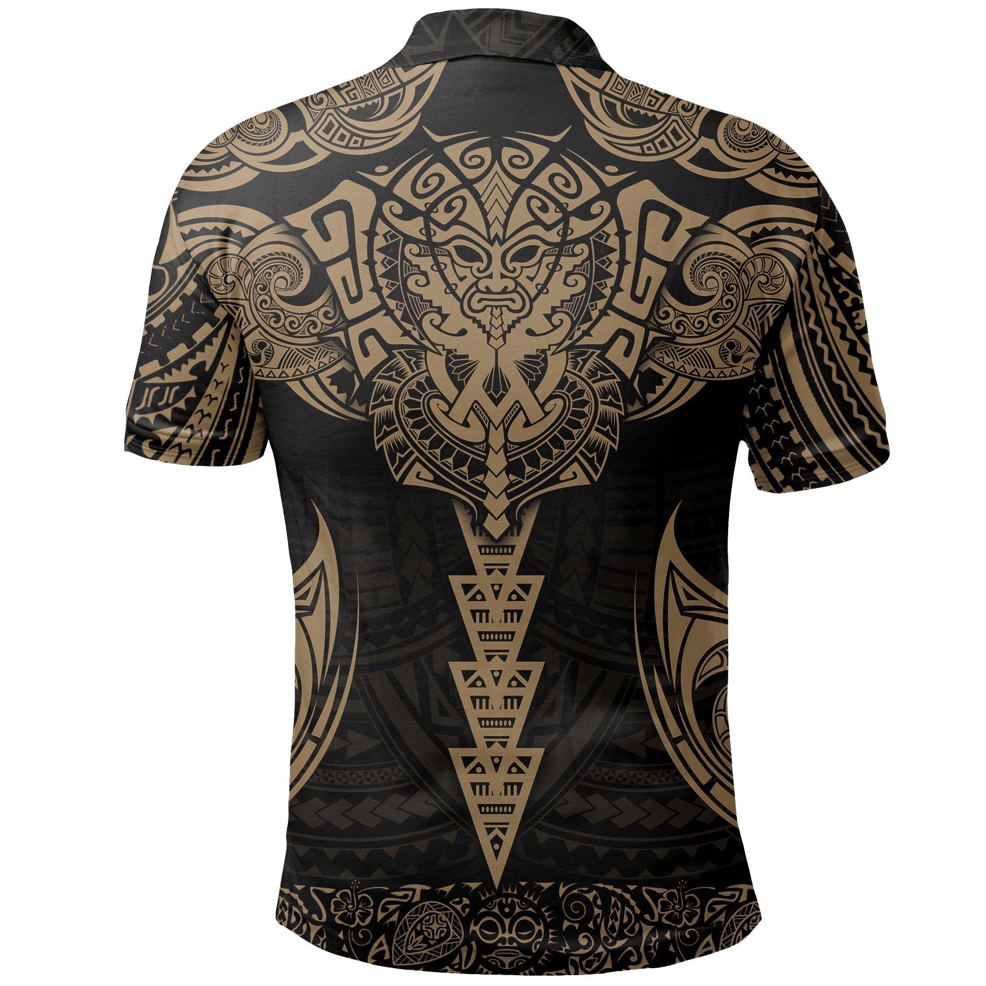 New Zealand Polo Shirt The Mana Maori (Gold) - Vibe Hoodie Shop