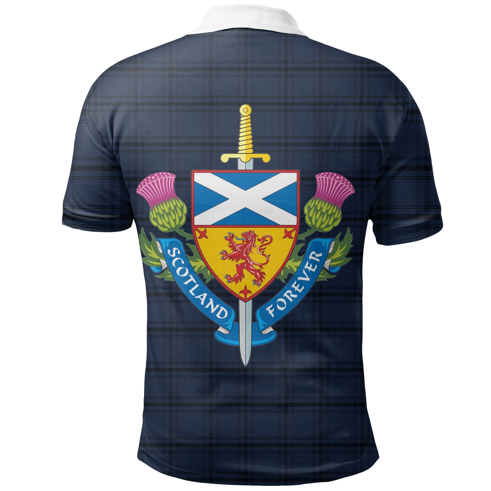 Scotland Polo Shirt - Scotland Tartan Army Style - Vibe Hoodie Shop