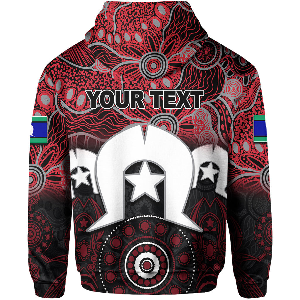 (Custom Personalised) Bombers Australian Football Torres Strait Islanders Mix Aboriginal Hoodie LT6 - Vibe Hoodie Shop