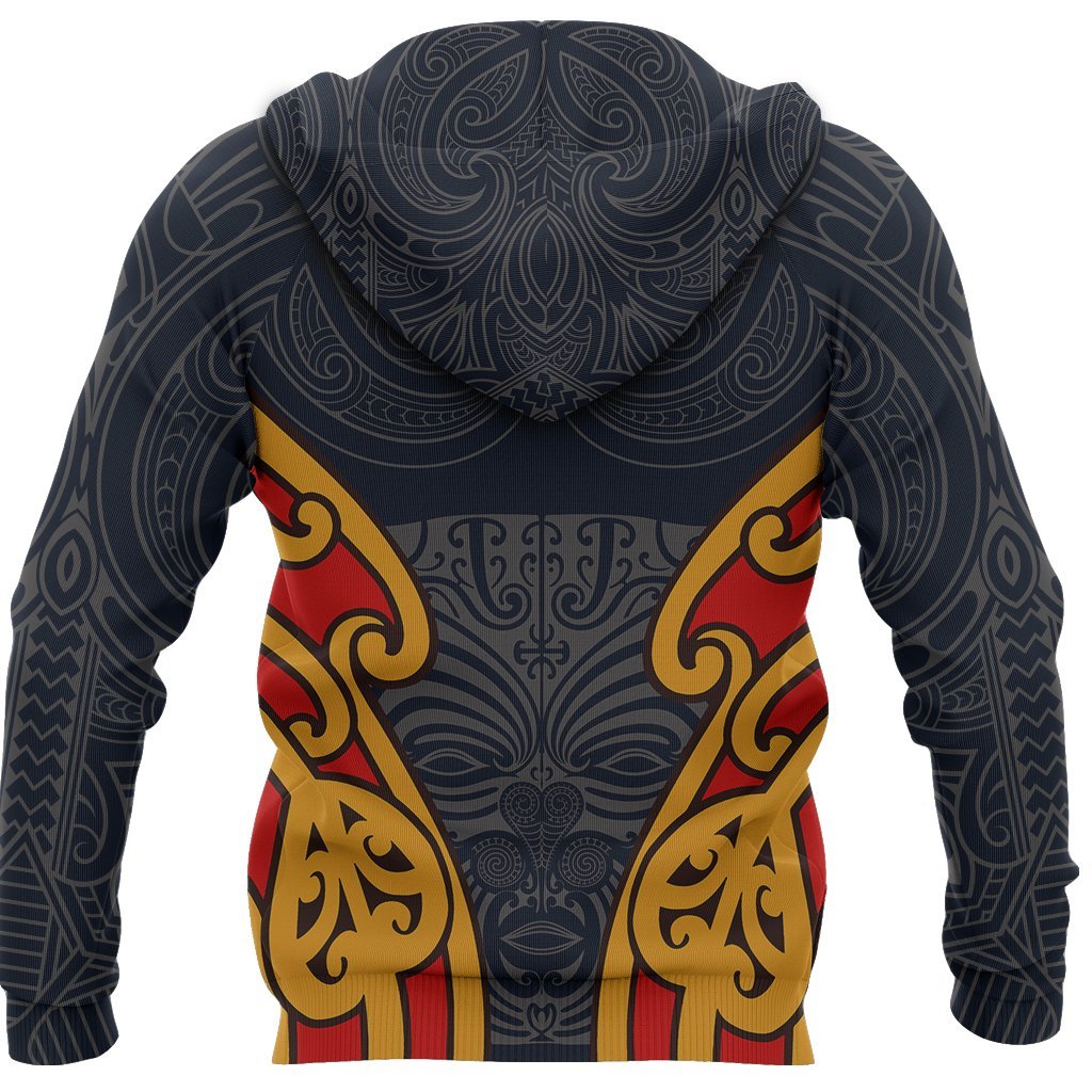 New Zealand Maori Hoodie, Aotearoa Moko Pullover Hoodie - Vibe Hoodie Shop