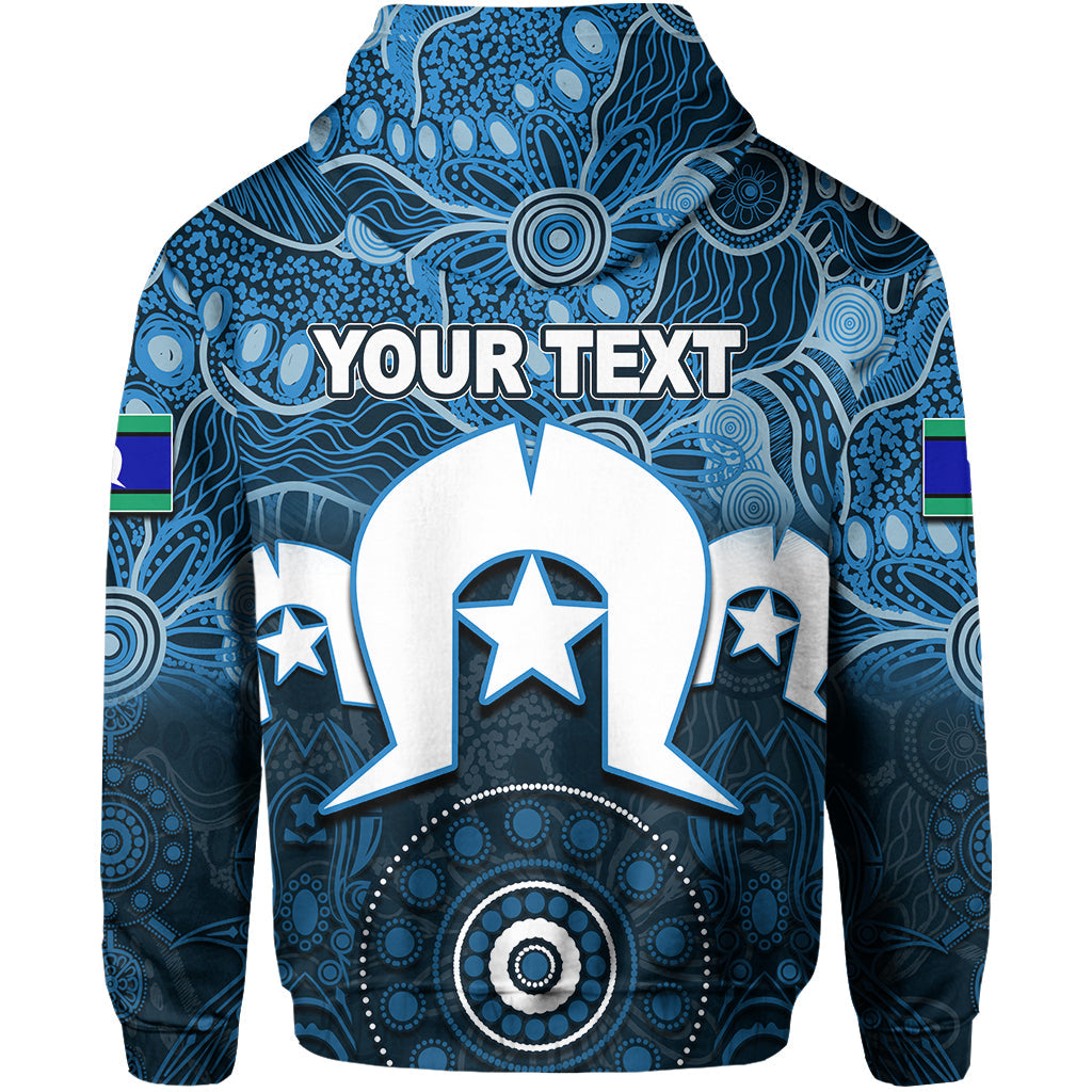 (Custom Personalised) Blues Australian Football Torres Strait Islanders Mix Aboriginal Hoodie LT6 - Vibe Hoodie Shop