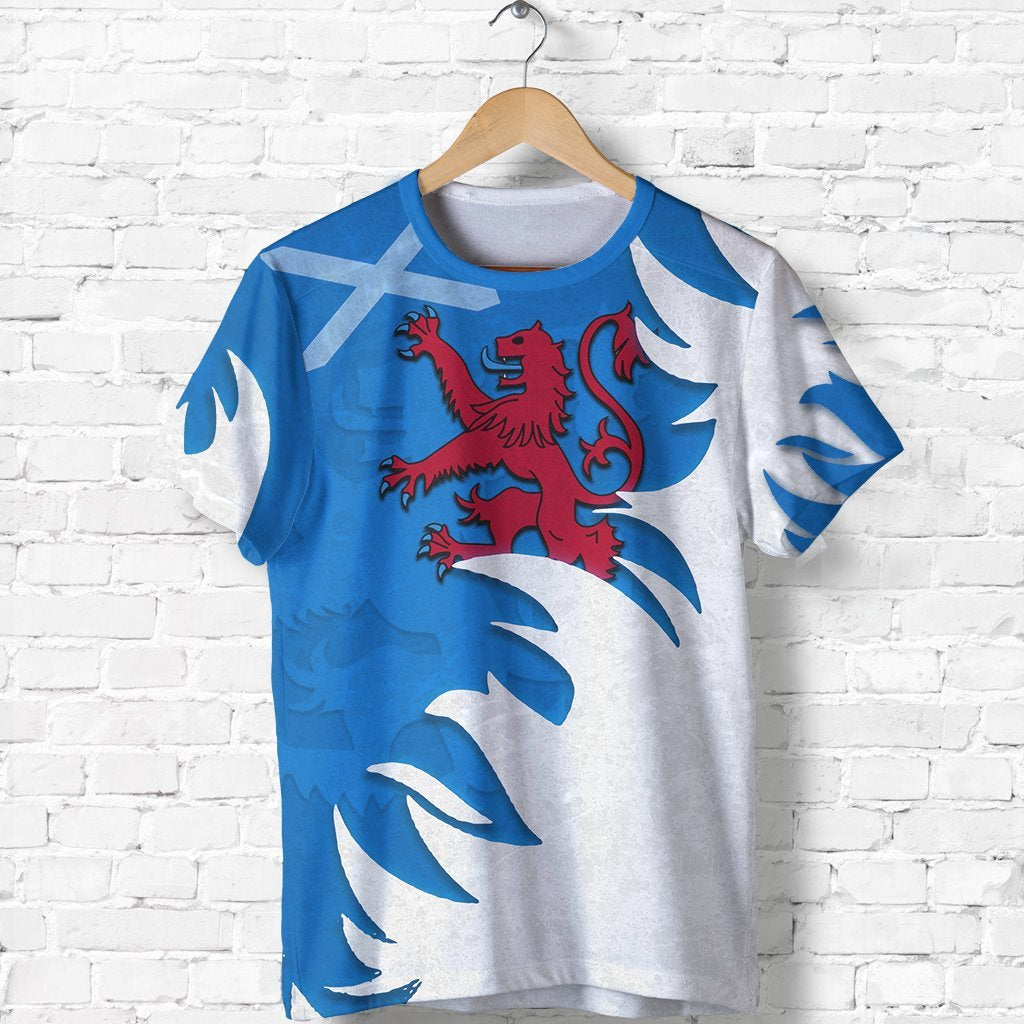 Scotland T shirt Scottish Lion - Lion Hair Style - Vibe Hoodie Shop