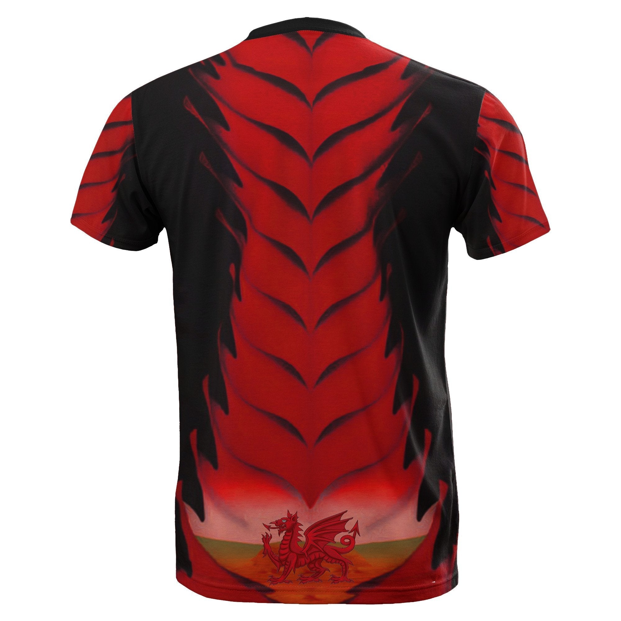 Wales T shirt Wales Dark Dragon Shirts - Vibe Hoodie Shop