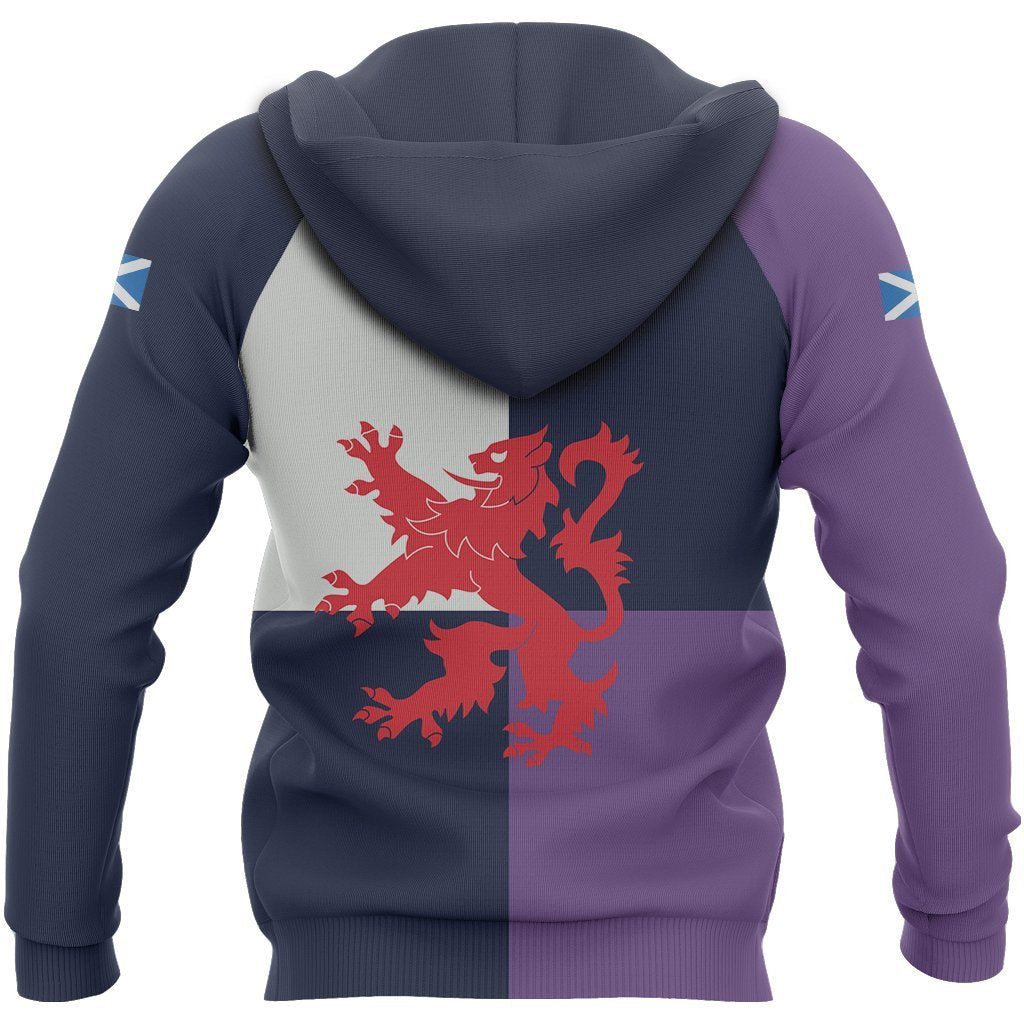 Scotland Lion Hoodie Flag Zip - Up - Vibe Hoodie Shop