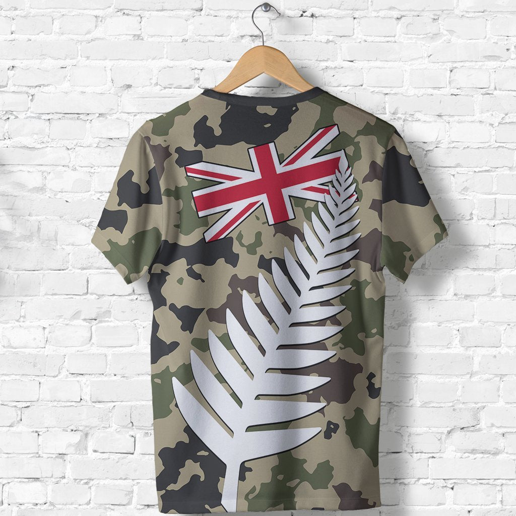 New Zealand T shirts Silver Fern Army Style - Vibe Hoodie Shop