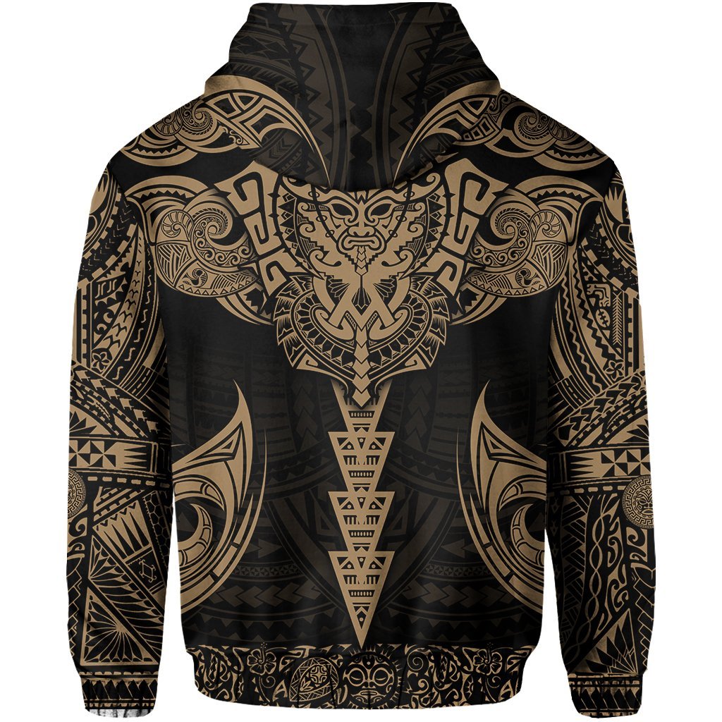 New Zealand Hoodie The Mana Maori All Over Hoodie (Gold) - Vibe Hoodie Shop