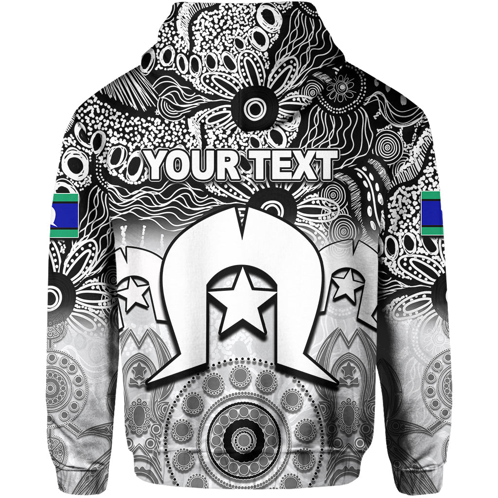 (Custom Personalised) Magpies Australian Football Torres Strait Islanders Mix Aboriginal Hoodie LT6 - Vibe Hoodie Shop