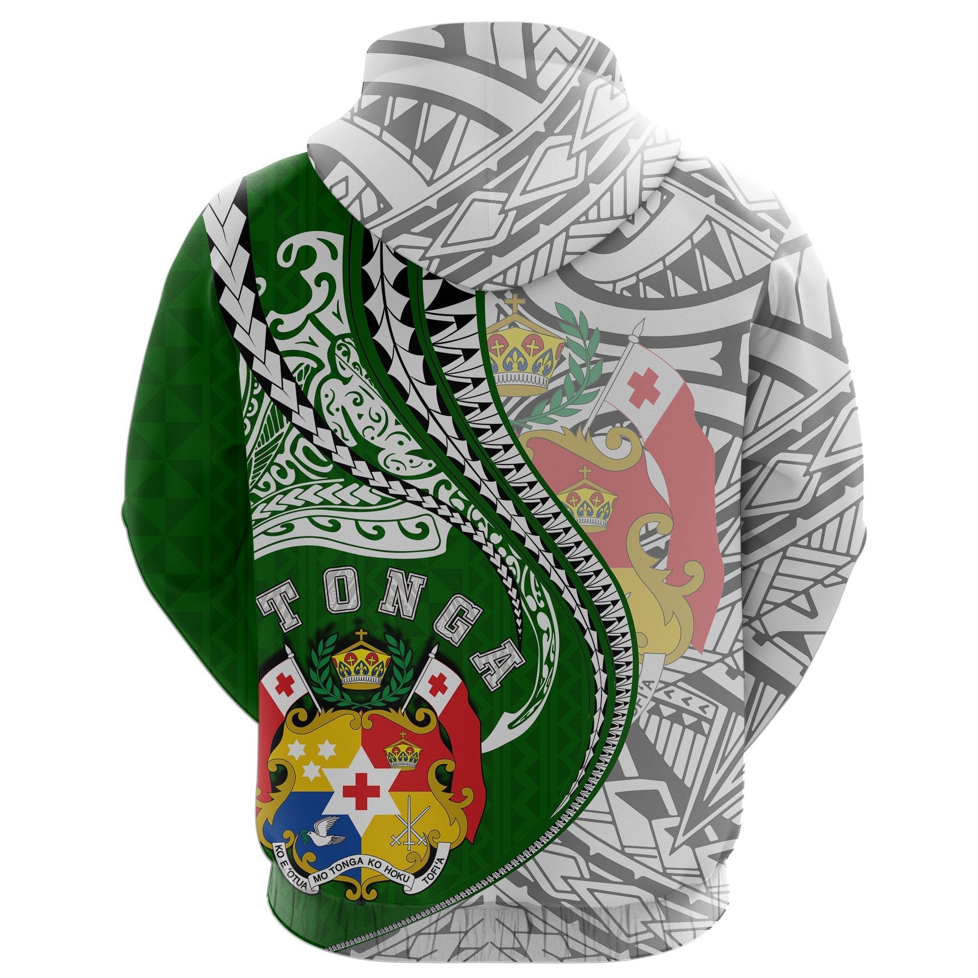 Tonga Hoodie Kanaloa Tatau Gen To (Green) - Vibe Hoodie Shop