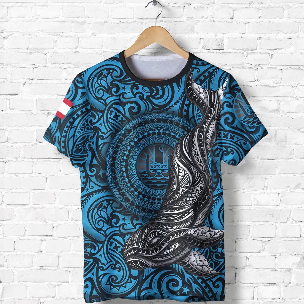 French Polynesia T shirt, Blue Whale Tattoo Shirt - Vibe Hoodie Shop