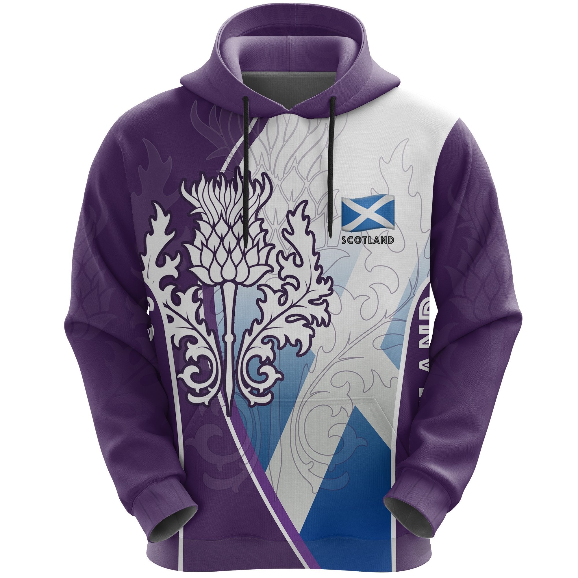 Scotland Hoodie Thistle Mix Flag - Vibe Hoodie Shop