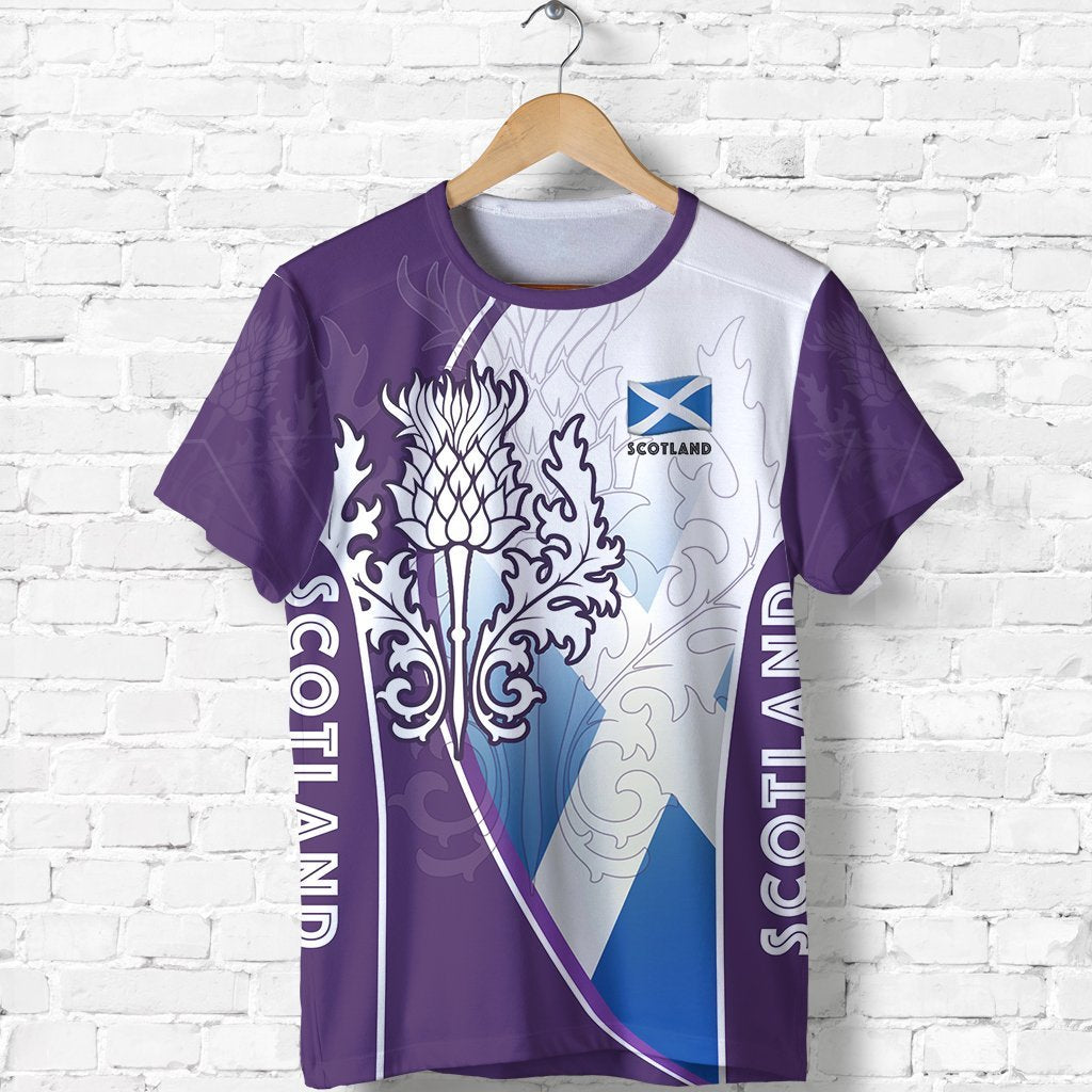 Scotland T shirt Thistle Mix Flag - Vibe Hoodie Shop