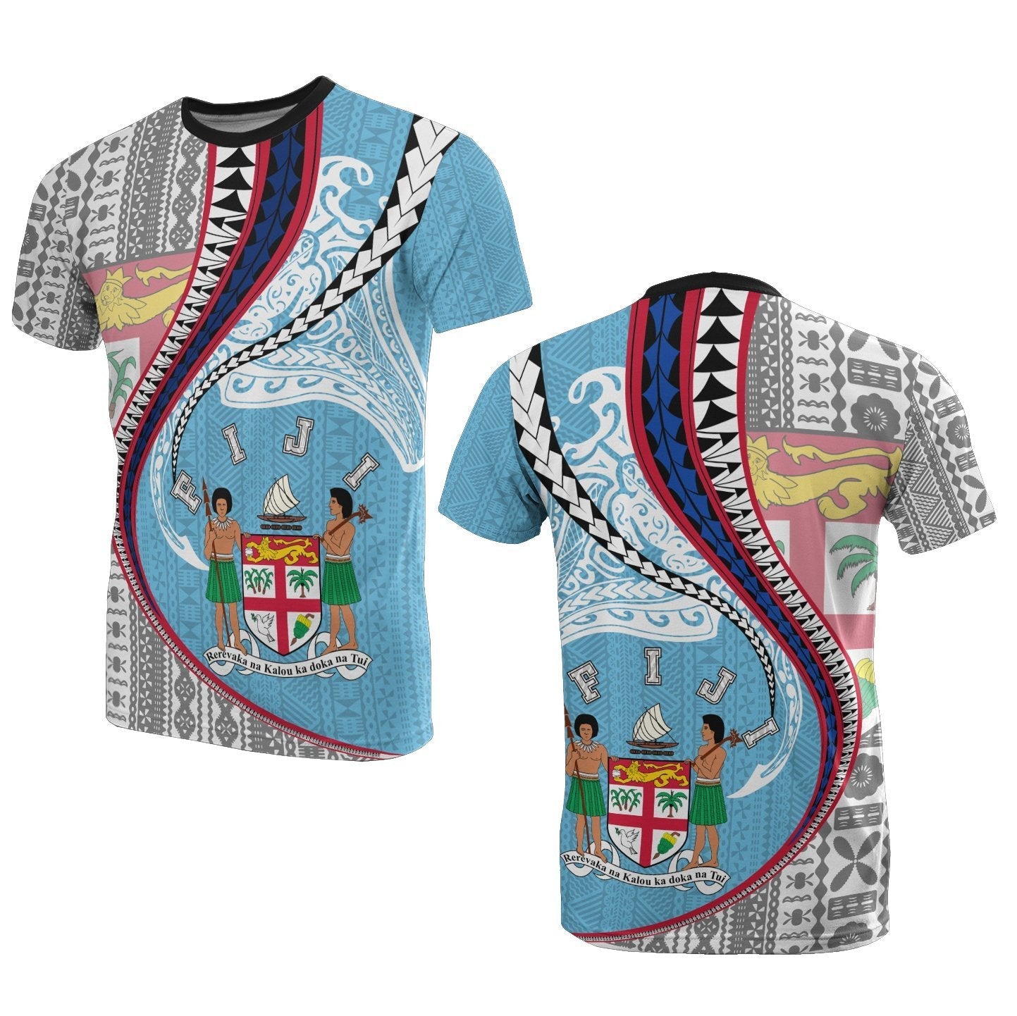 Fiji T shirt Kanaloa Tatau Gen FJ - Vibe Hoodie Shop