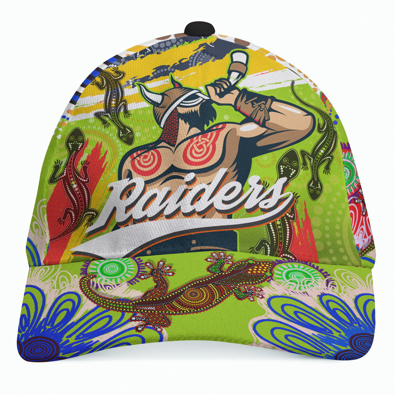 Raiders 2022 Custom Aboriginal Cap - The Indigenous Viking Soul RLT13 - Vibe Hoodie Shop