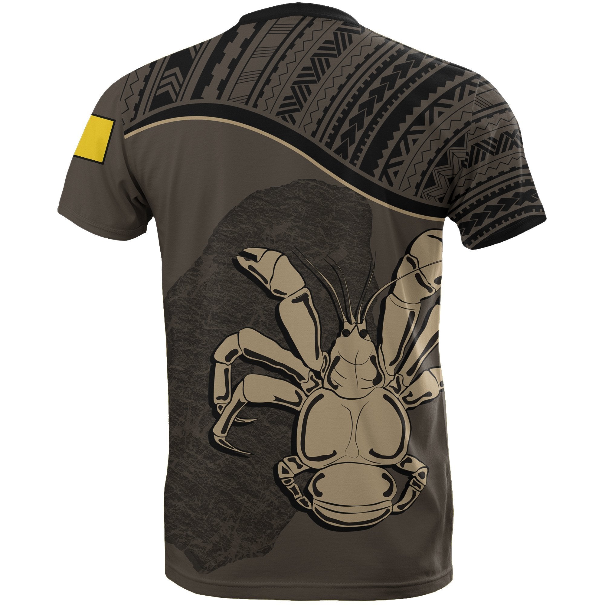 Niue T shirts Dark Brown Crab Coconut - Vibe Hoodie Shop