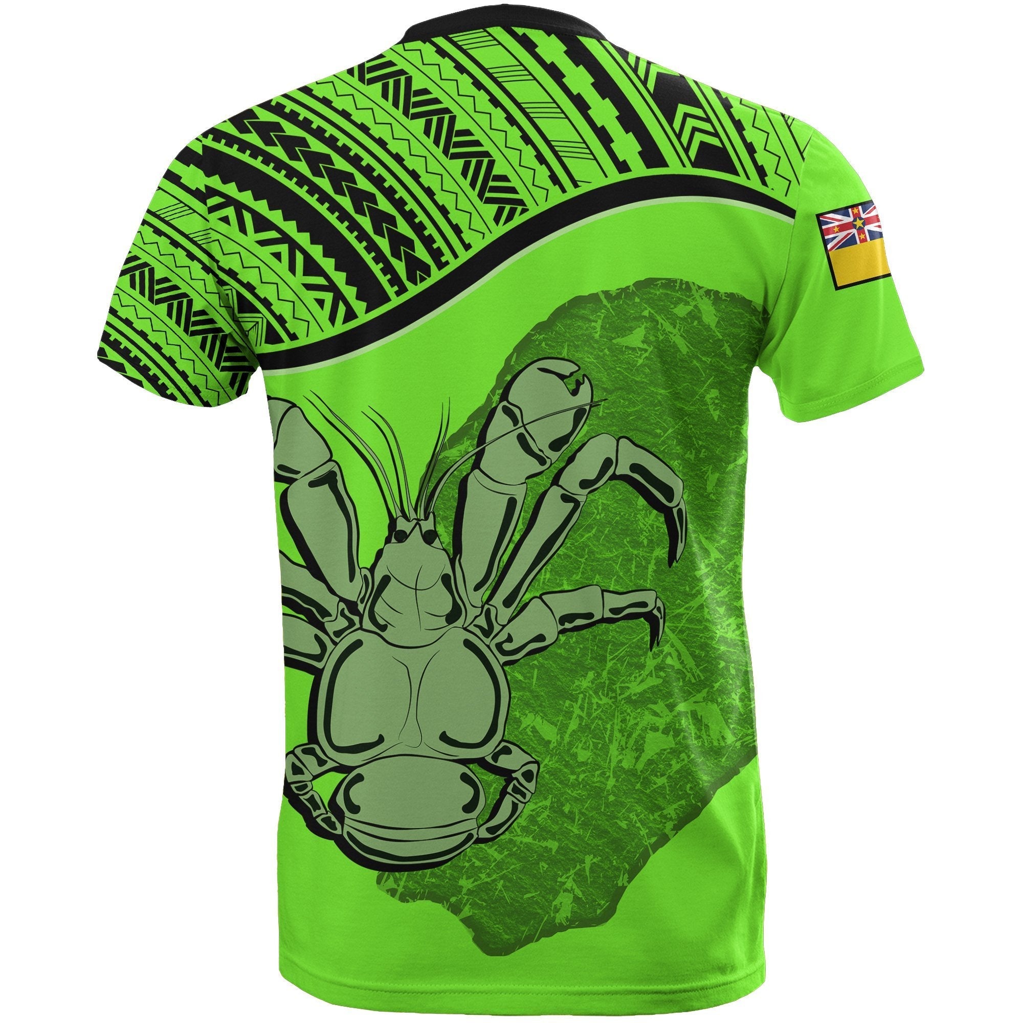 Niue T shirts Green Crab Coconut - Vibe Hoodie Shop