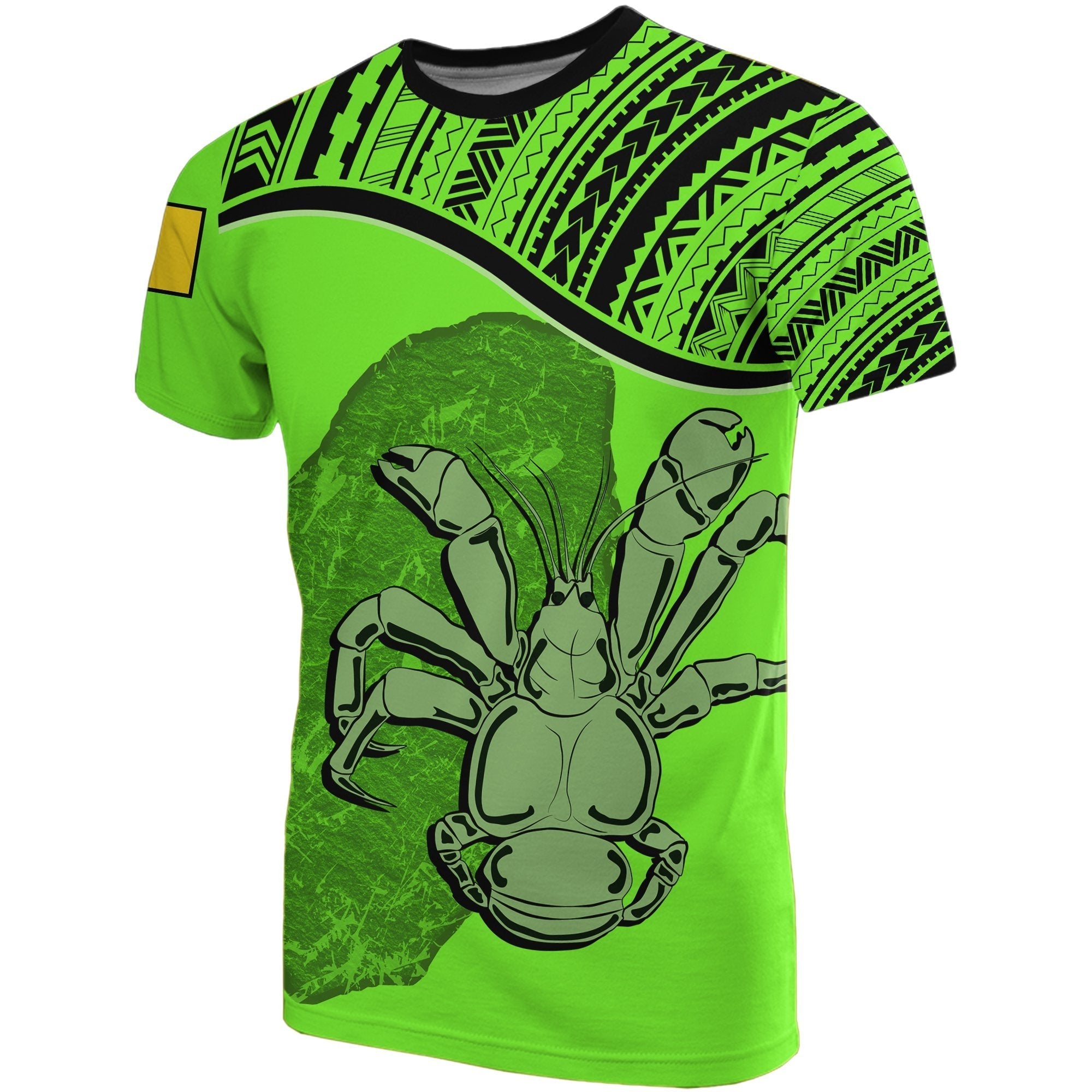 Niue T shirts Green Crab Coconut - Vibe Hoodie Shop