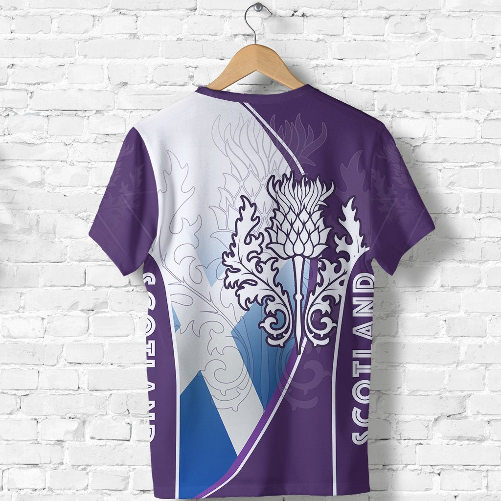 Scotland T shirt Thistle Mix Flag - Vibe Hoodie Shop