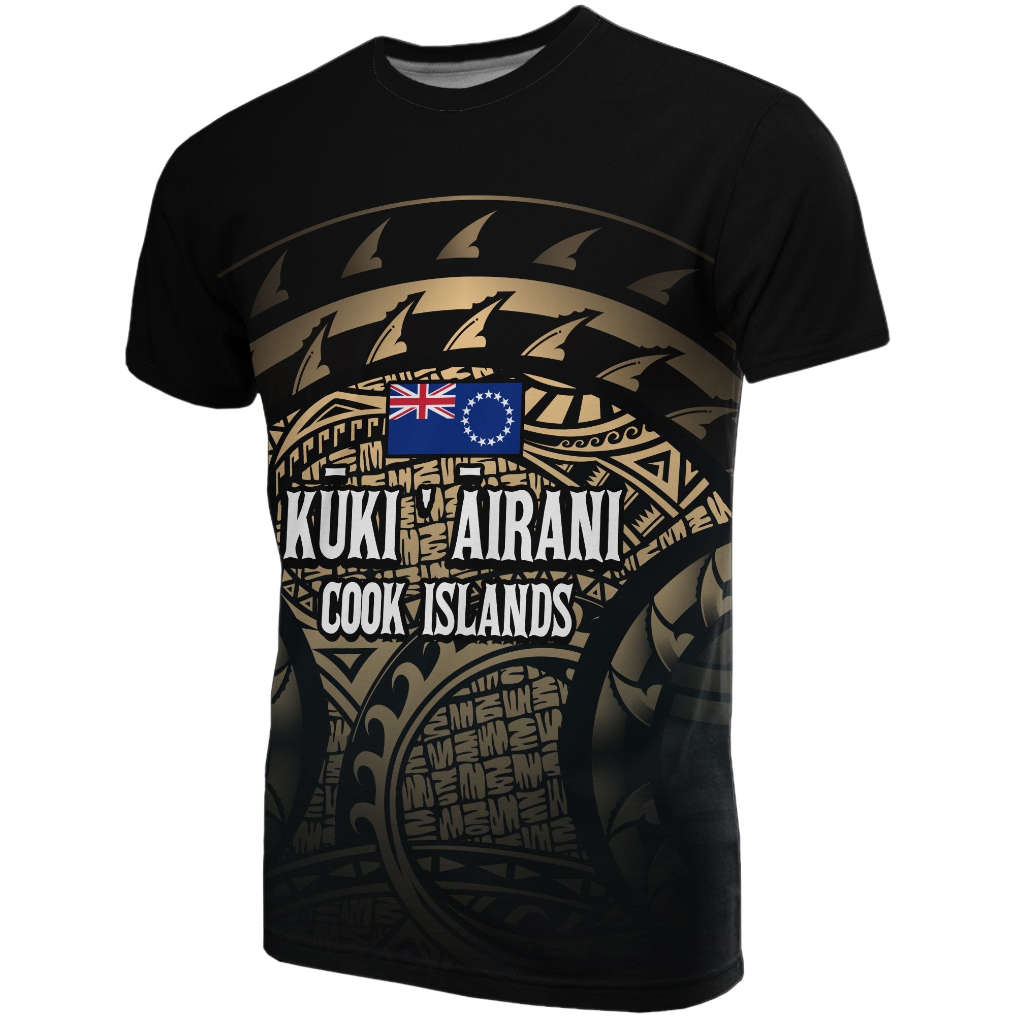 Cook Islands Turtle T shirts (Gold) - Vibe Hoodie Shop