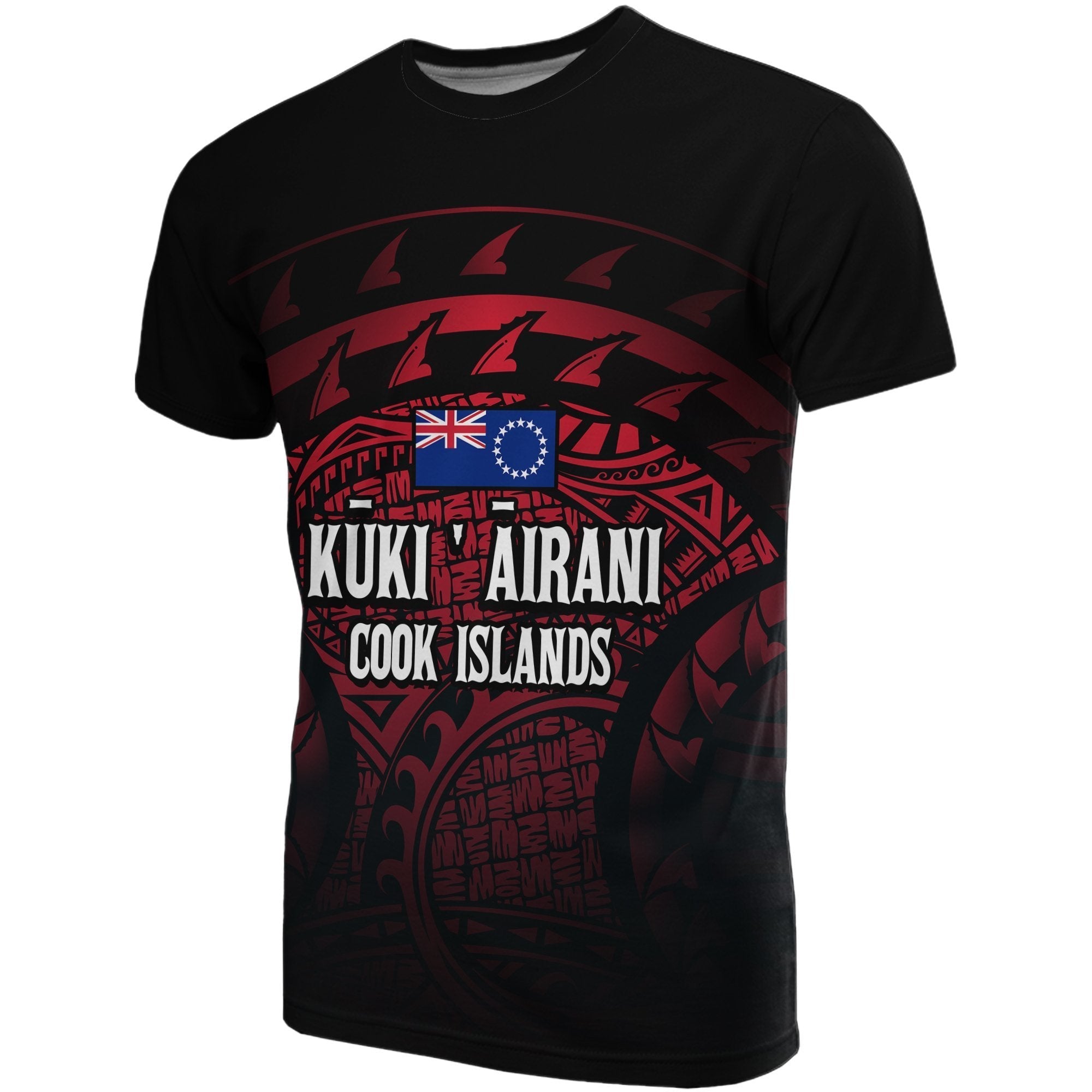 Cook Islands Turtle T shirts (Red) - Vibe Hoodie Shop