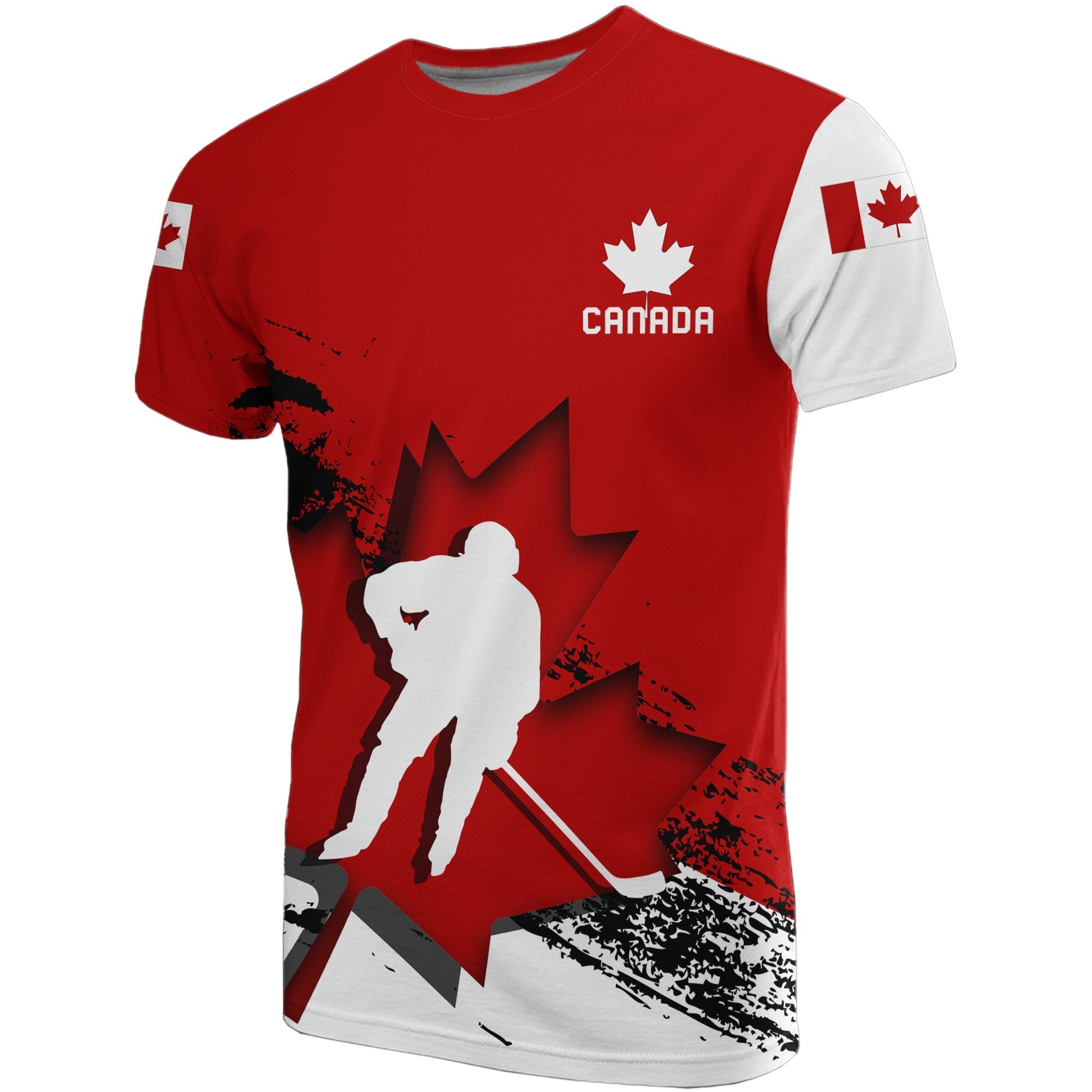 Custom Canada T shirts - Maple Leaf Hockey - Vibe Hoodie Shop