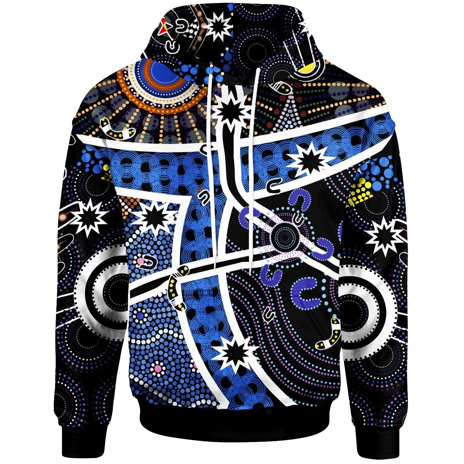 Aboriginal Hoodie - Aboriginal River Star - Vibe Hoodie Shop