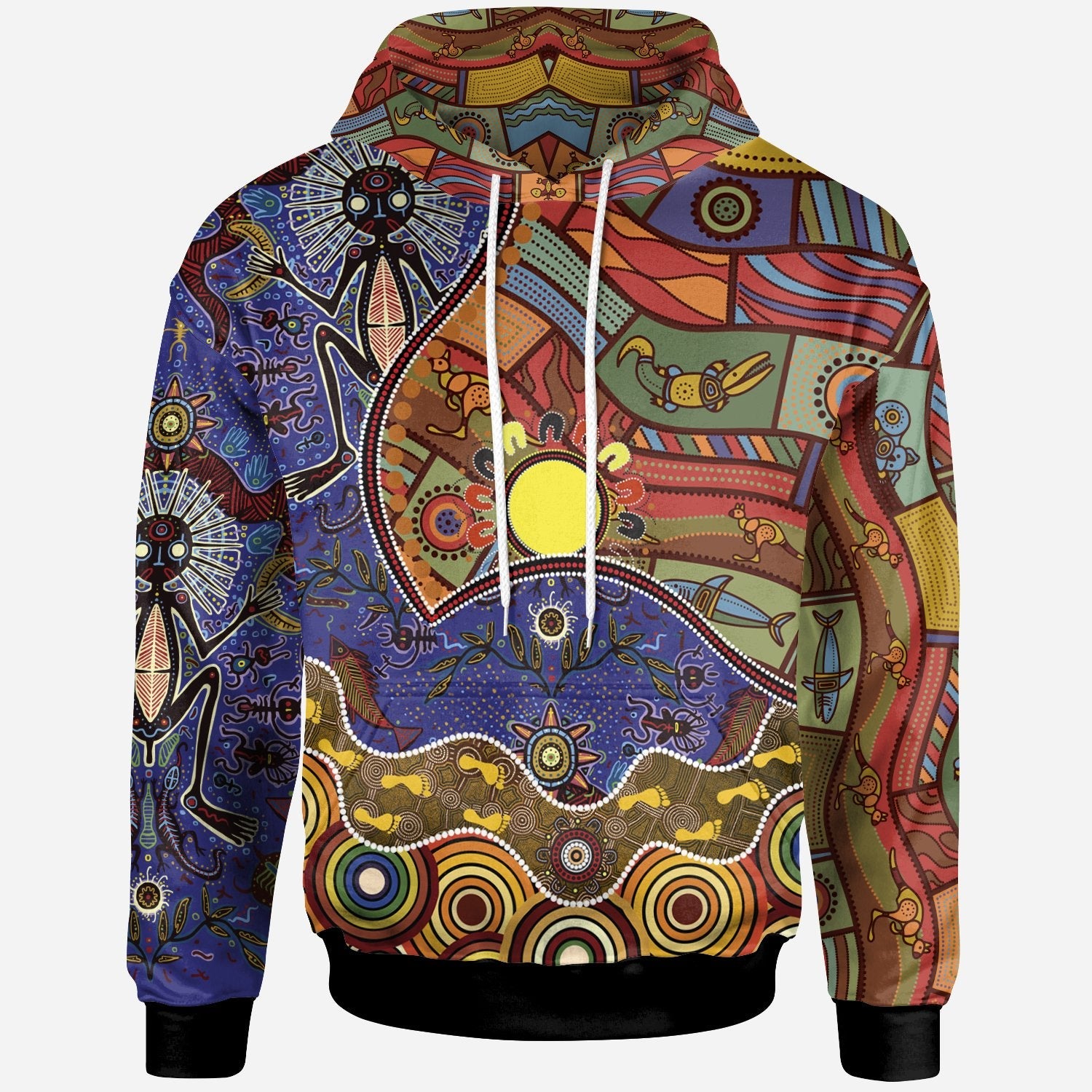 Hoodie - Shaman People and Animals - Vibe Hoodie Shop