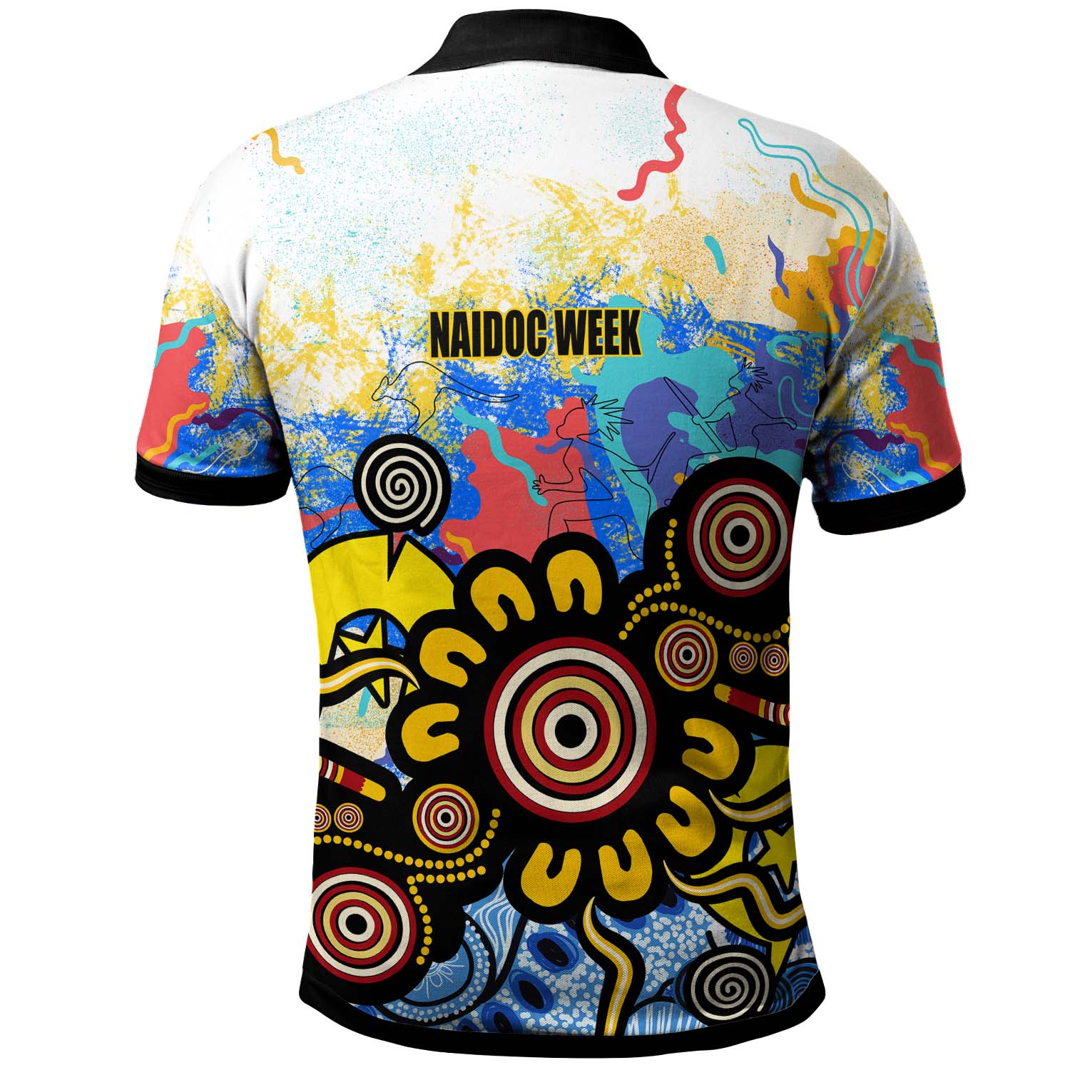 Australia NAIDOC Week 2023 Polo Shirt - Custom Celebrate Naidoc Aboriginal Inspired Culture with Torres Strait Flag Colour Polo Shirt - Vibe Hoodie Shop