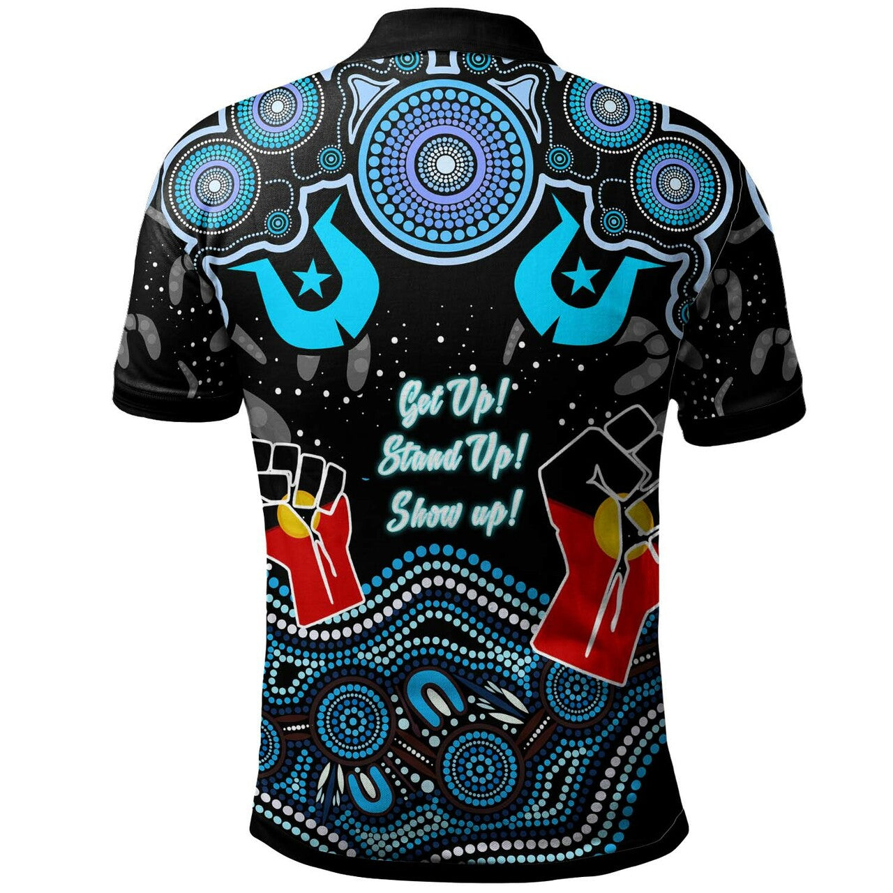 Bulldogs Rugby Polo Shirt NAIDOC Week Bulldogs Torres Strait and Rugby Ball Aboriginal Patterns RLT12 - Vibe Hoodie Shop