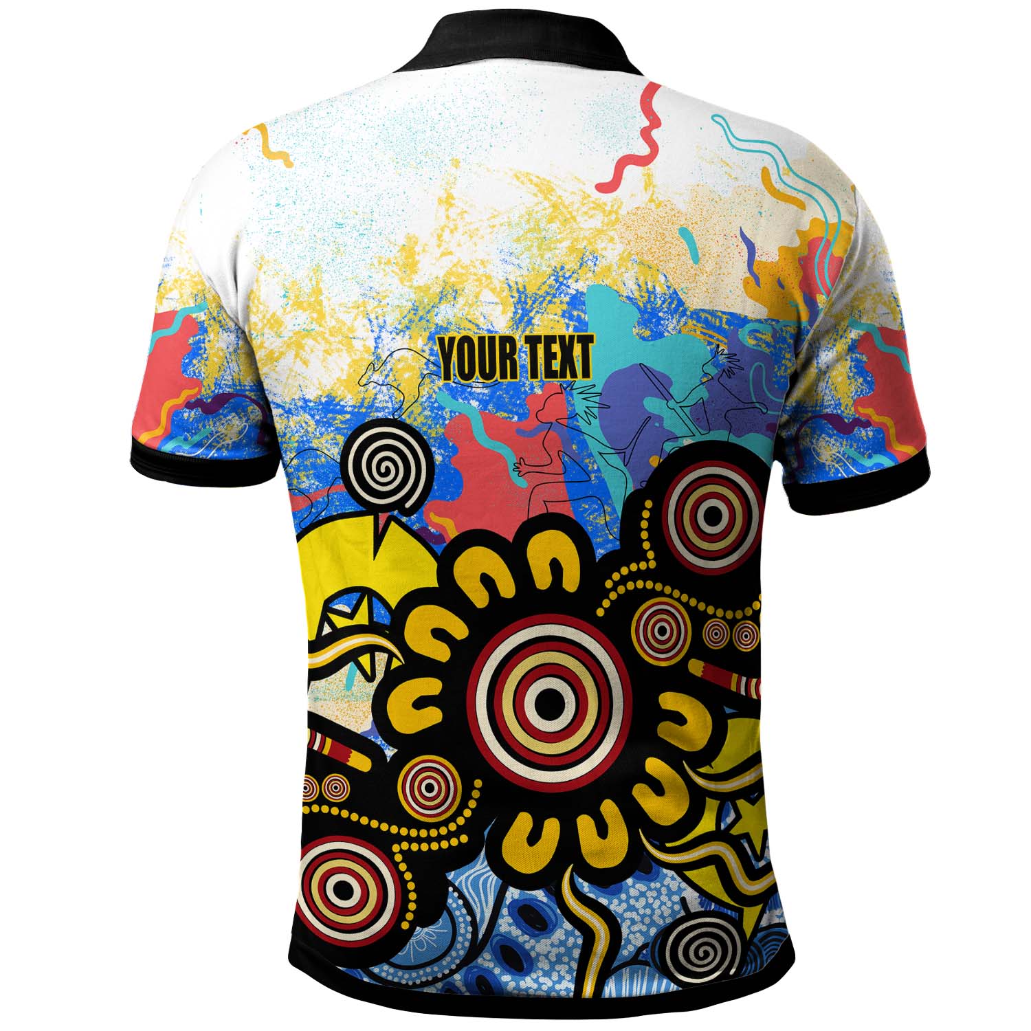 Australia NAIDOC Week 2023 Polo Shirt - Custom Celebrate Naidoc Aboriginal Inspired Culture with Torres Strait Flag Colour Polo Shirt - Vibe Hoodie Shop