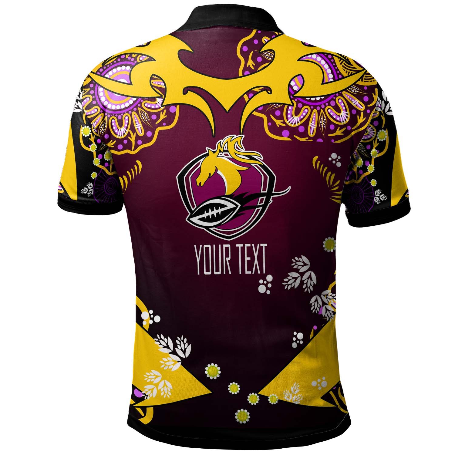 Broncos Rugby Polo Shirt - Custom Personalised WE'RE THE BRONCOS Aboriginal Culture League Rugby Team Polo Shirt - Vibe Hoodie Shop