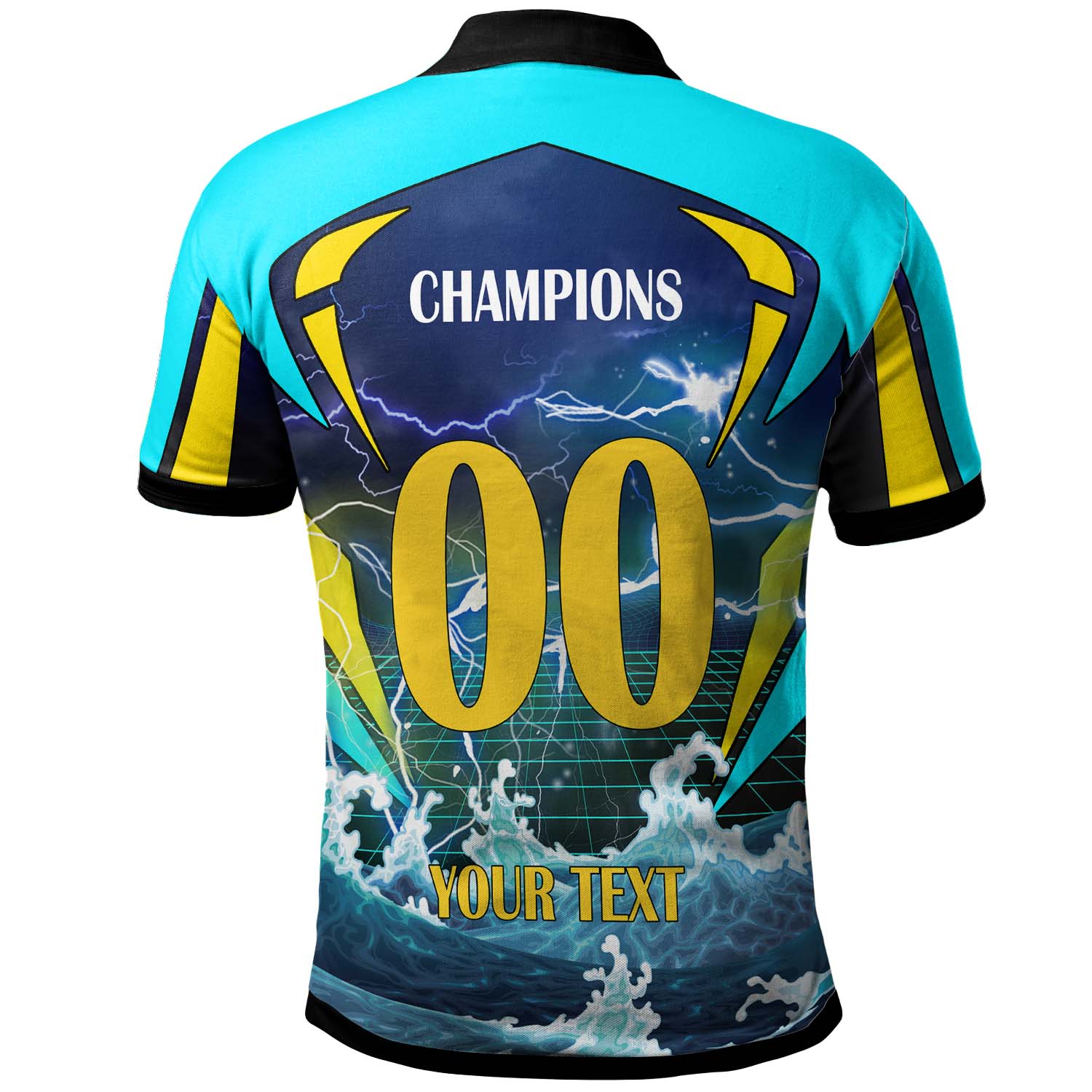 Eels Rugby Polo Shirt - Custom Final Series Champions Eels Rugby League Player And Number Polo Shirt - Vibe Hoodie Shop