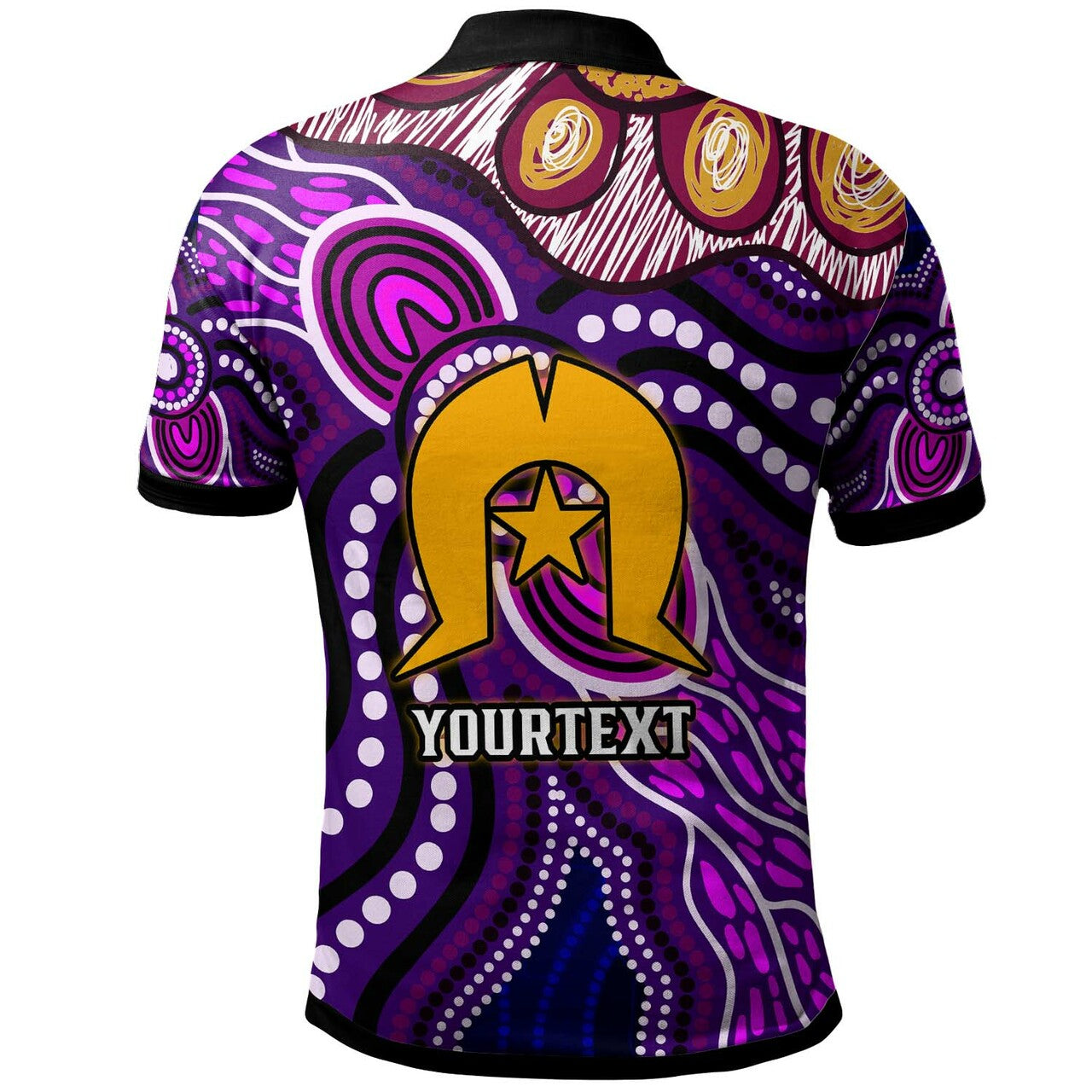 Custom Sea Eagles NAIDOC Week and Torres Strait Islands with Aboriginal Dot Painting Style Polo Shirt RLT12 - Vibe Hoodie Shop