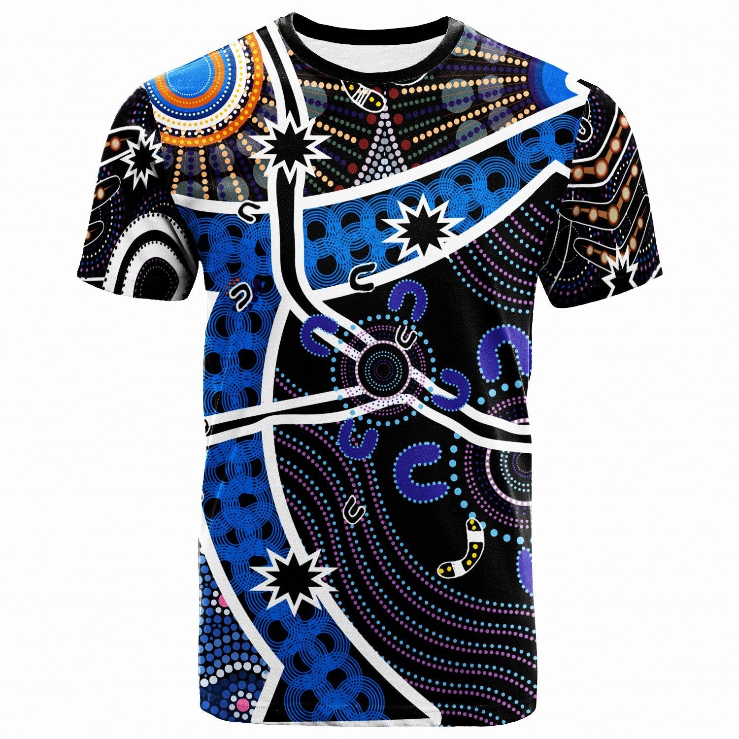 T shirt - Aboriginal River Star - Vibe Hoodie Shop