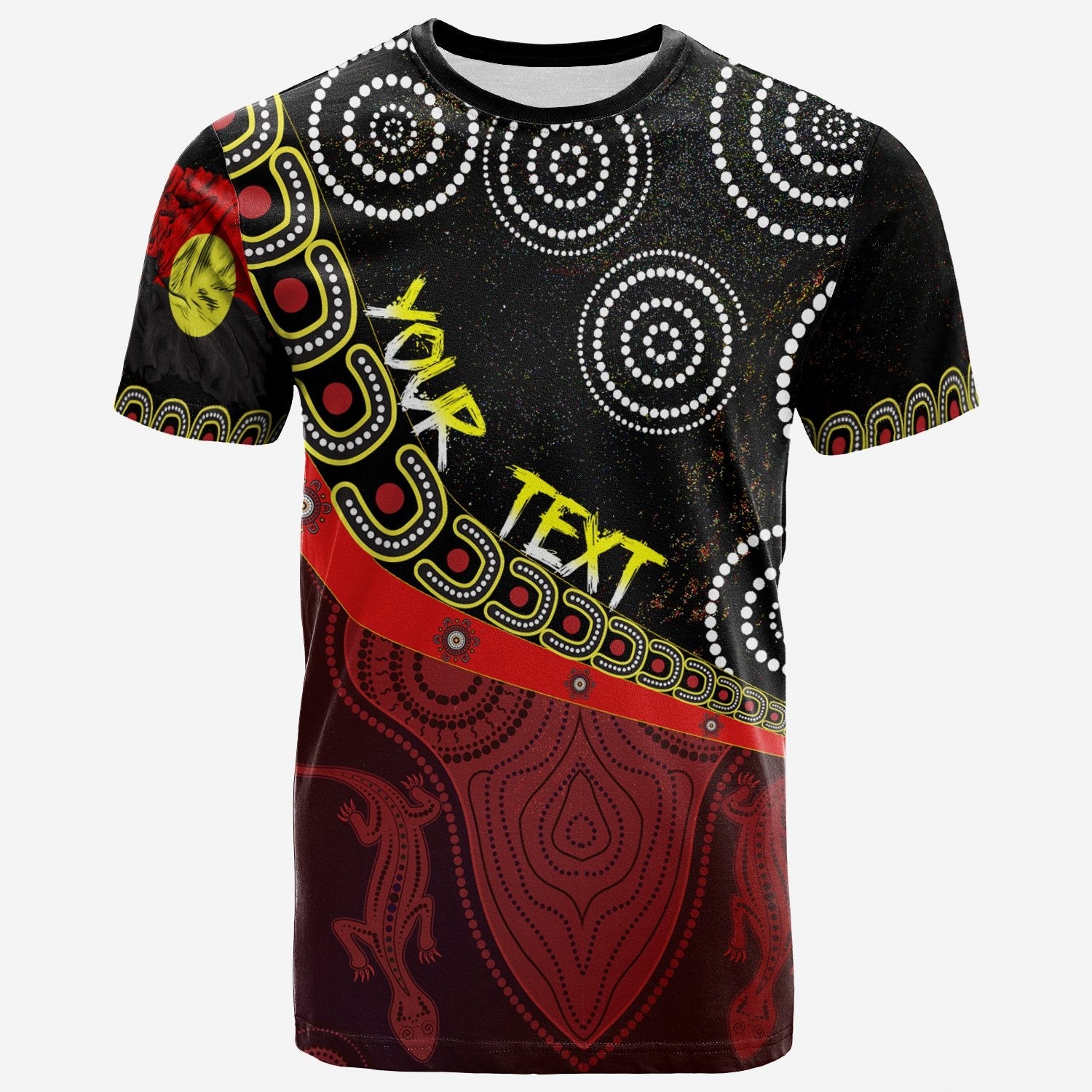 (Custom) Breakout T shirts - Aboriginal Flags and Dot Acrylic Paint Style NAIDOC - Unisex - Vibe Hoodie Shop