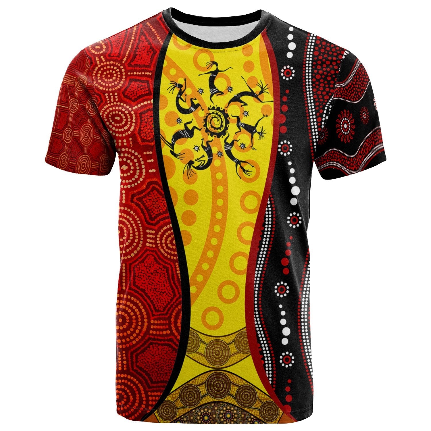 Aboriginal T shirts, Koori Dot Acrylic Paint and Dreamtime, Dance - Vibe Hoodie Shop